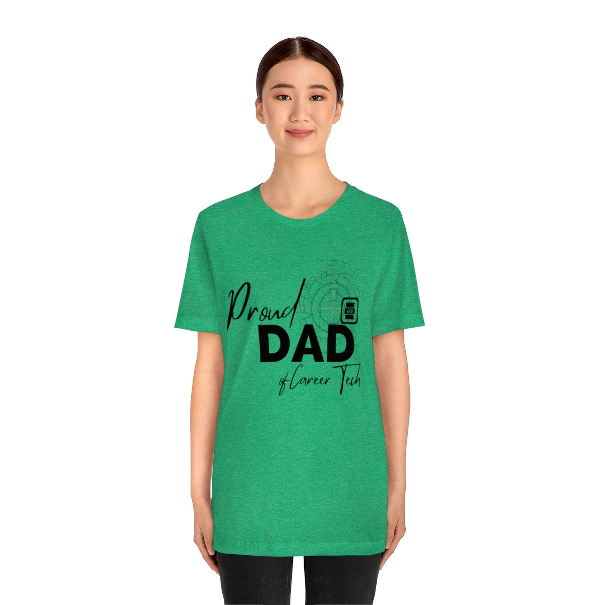 Proud Dad of Career Tech Student Jersey Short Sleeve Tee