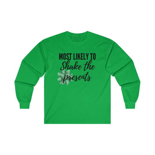 Shake the Presents Ultra Cotton Long Sleeve Tee