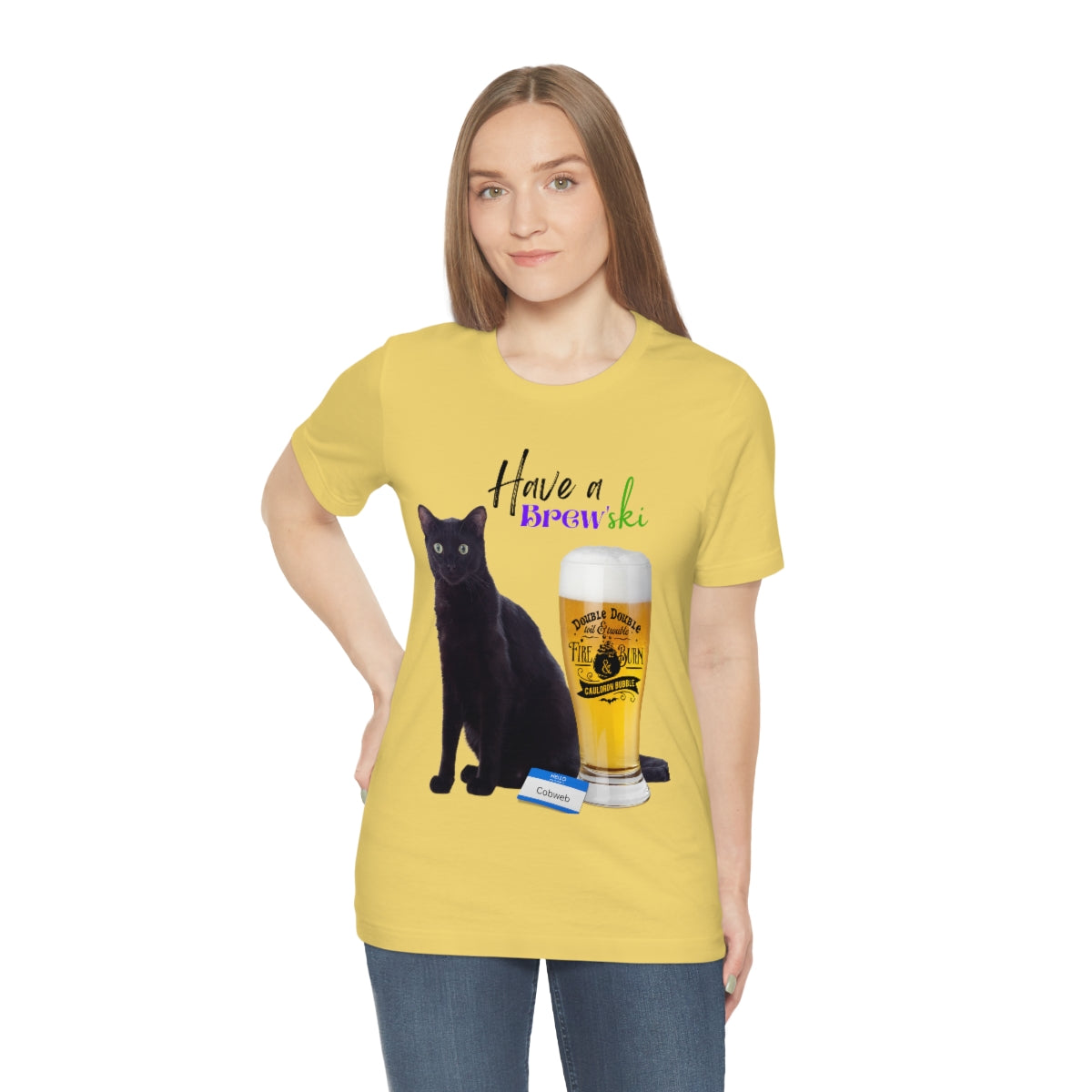 Black Cat Unisex Jersey Short Sleeve Tee