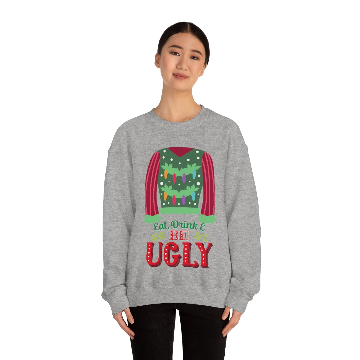 Ugly Christmas Sweater Heavy Blend™ Crewneck Sweatshirt