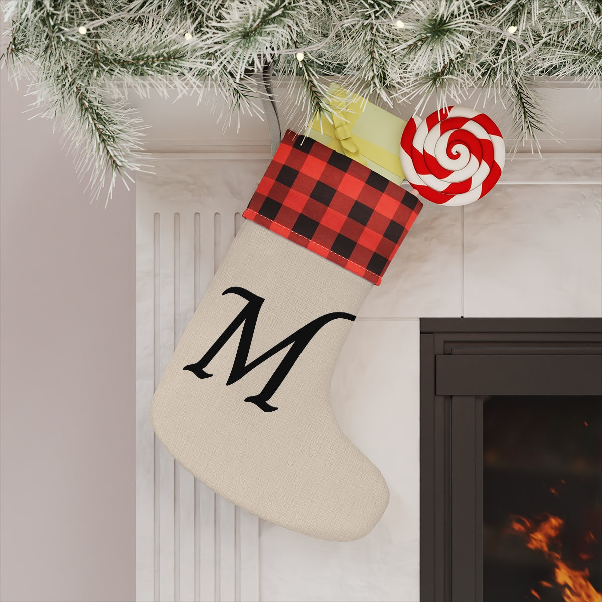 "M" Christmas Stocking