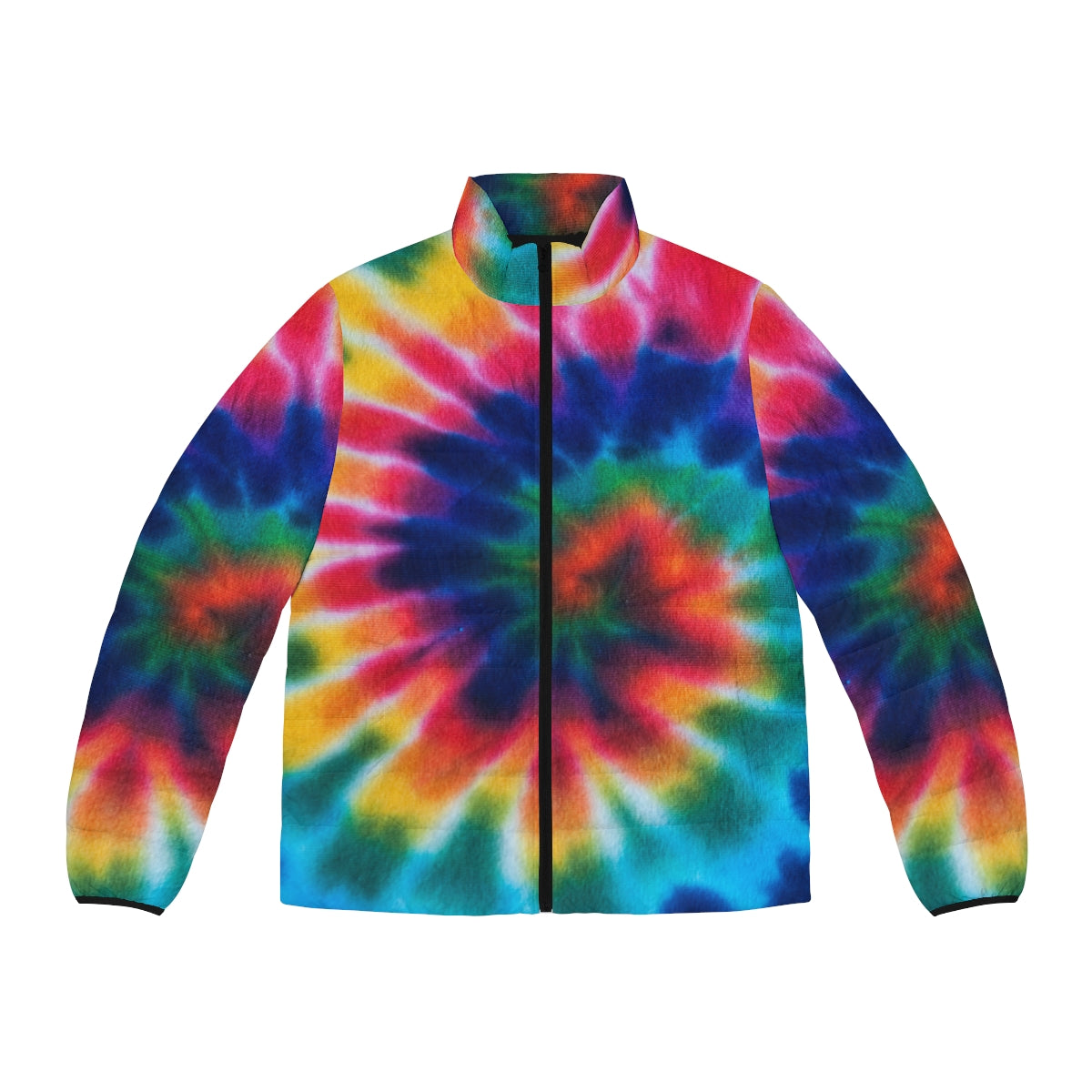 Tie Dye Men's Puffer Jacket (AOP)