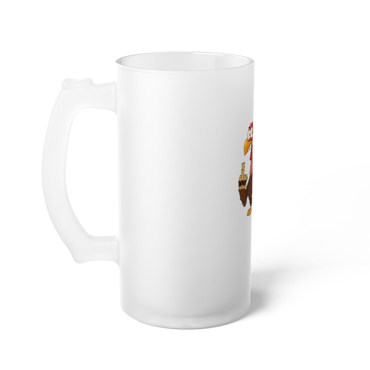 !@#$ Turkey Frosted Glass Beer Mug