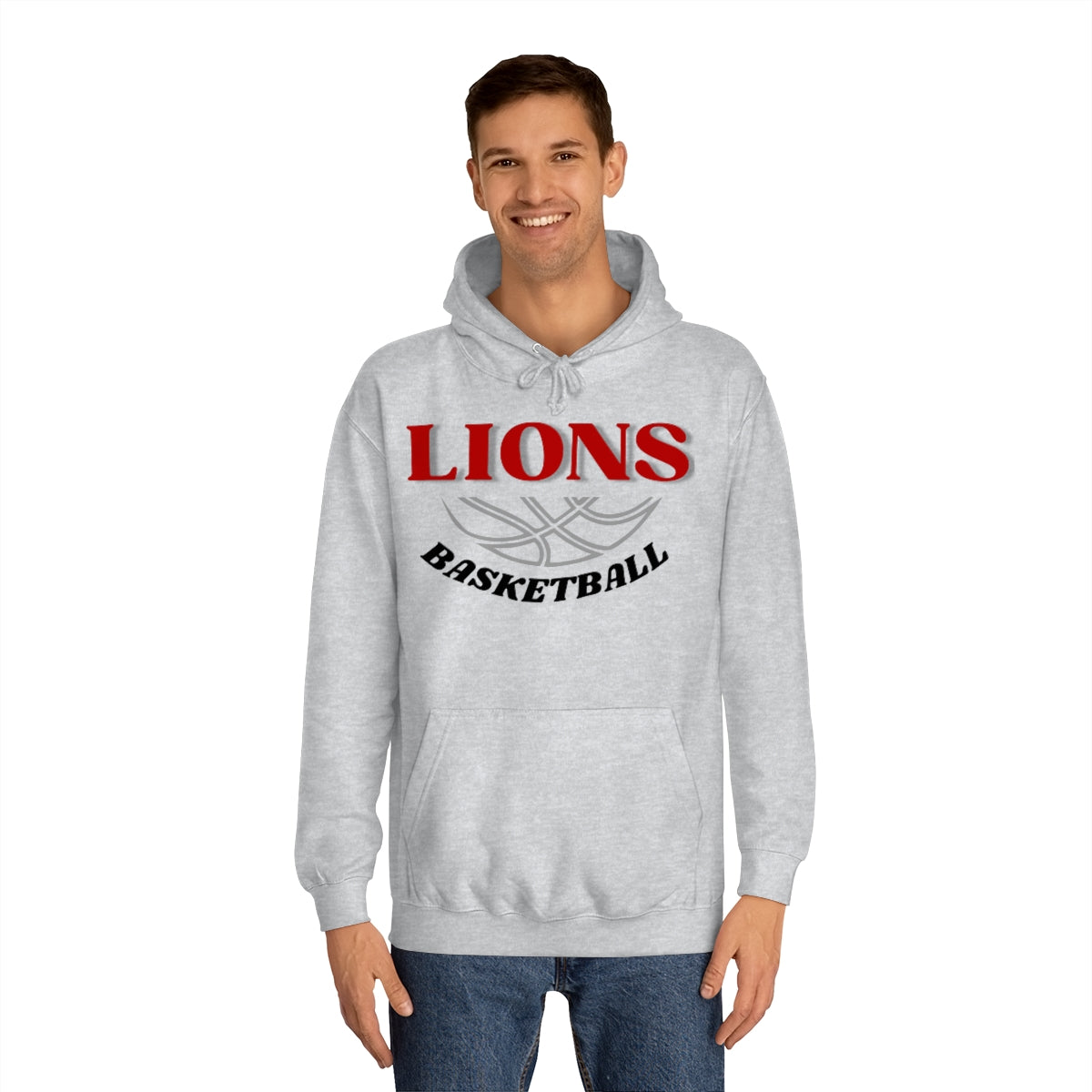 Lions Unisex College Basketball  Hoodie