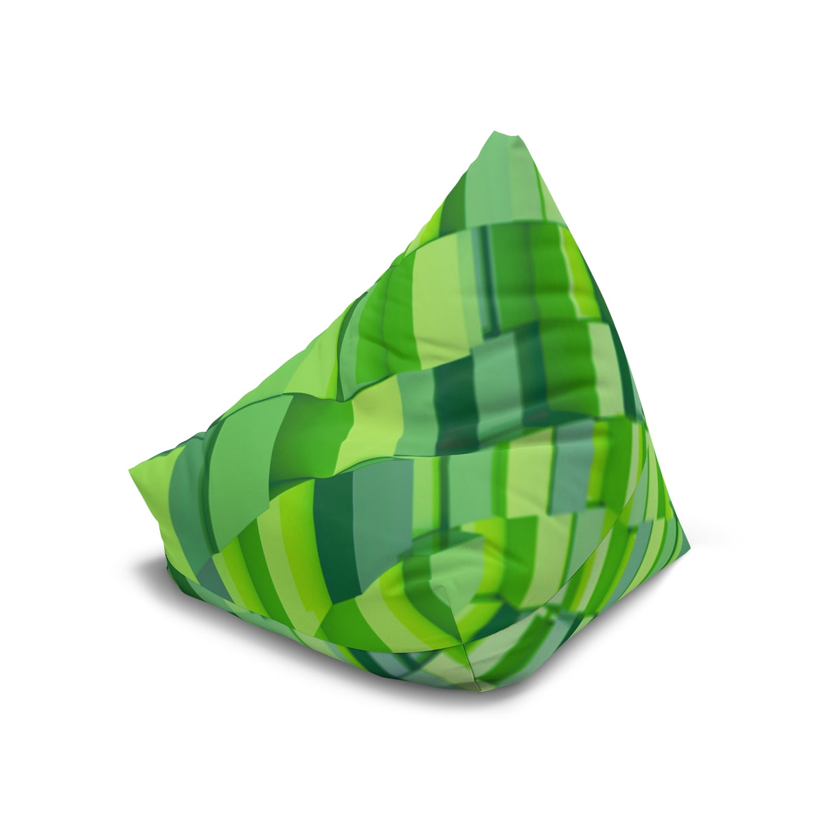 Green Blocks Bean Bag Chair Cover (Filling Sold Separately)