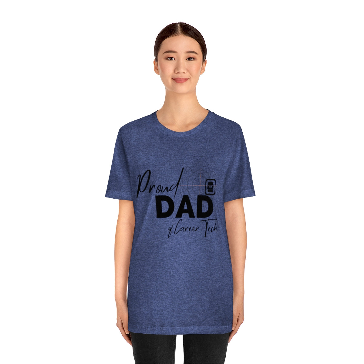 Proud Dad of Career Tech Student Jersey Short Sleeve Tee