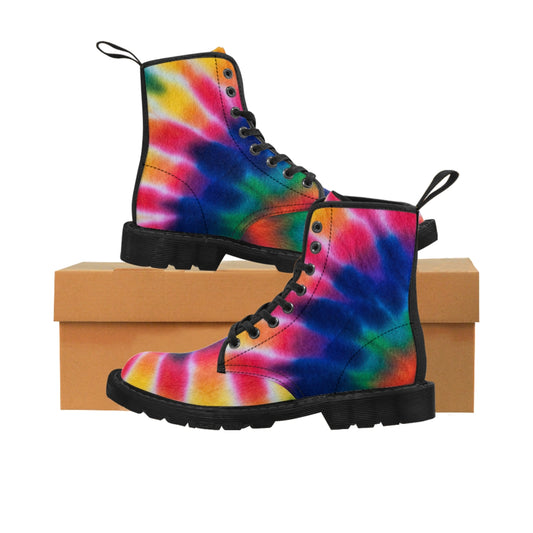 Tie Dye Women's Canvas Boots