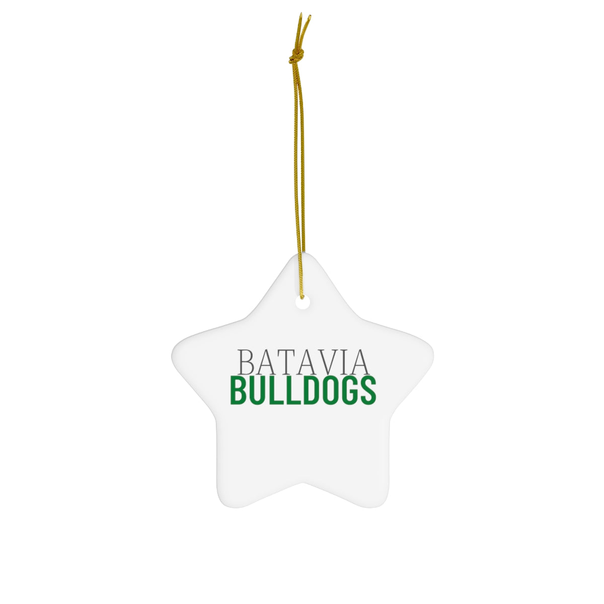 Bulldogs Ceramic Ornament, 4 Shapes