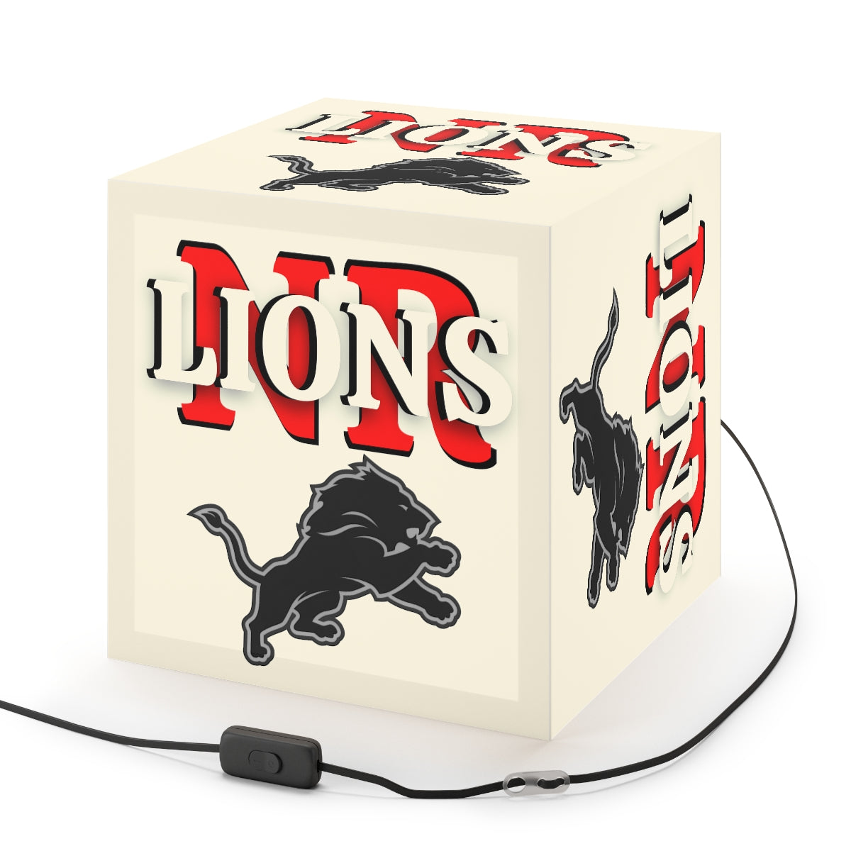 Lions Light Cube Lamp