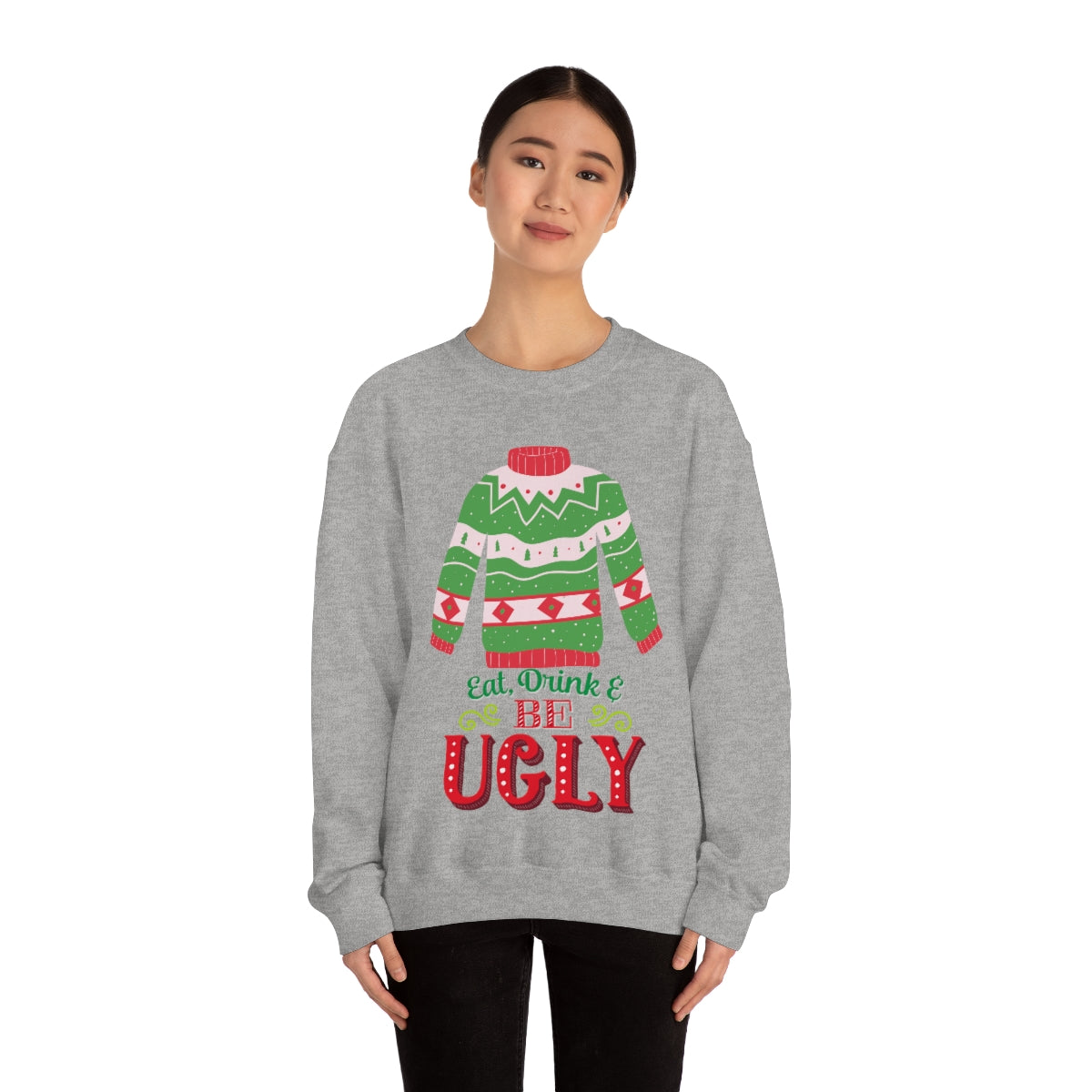 Ugly Christmas Sweater Unisex Heavy Blend™ Crewneck Sweatshirt