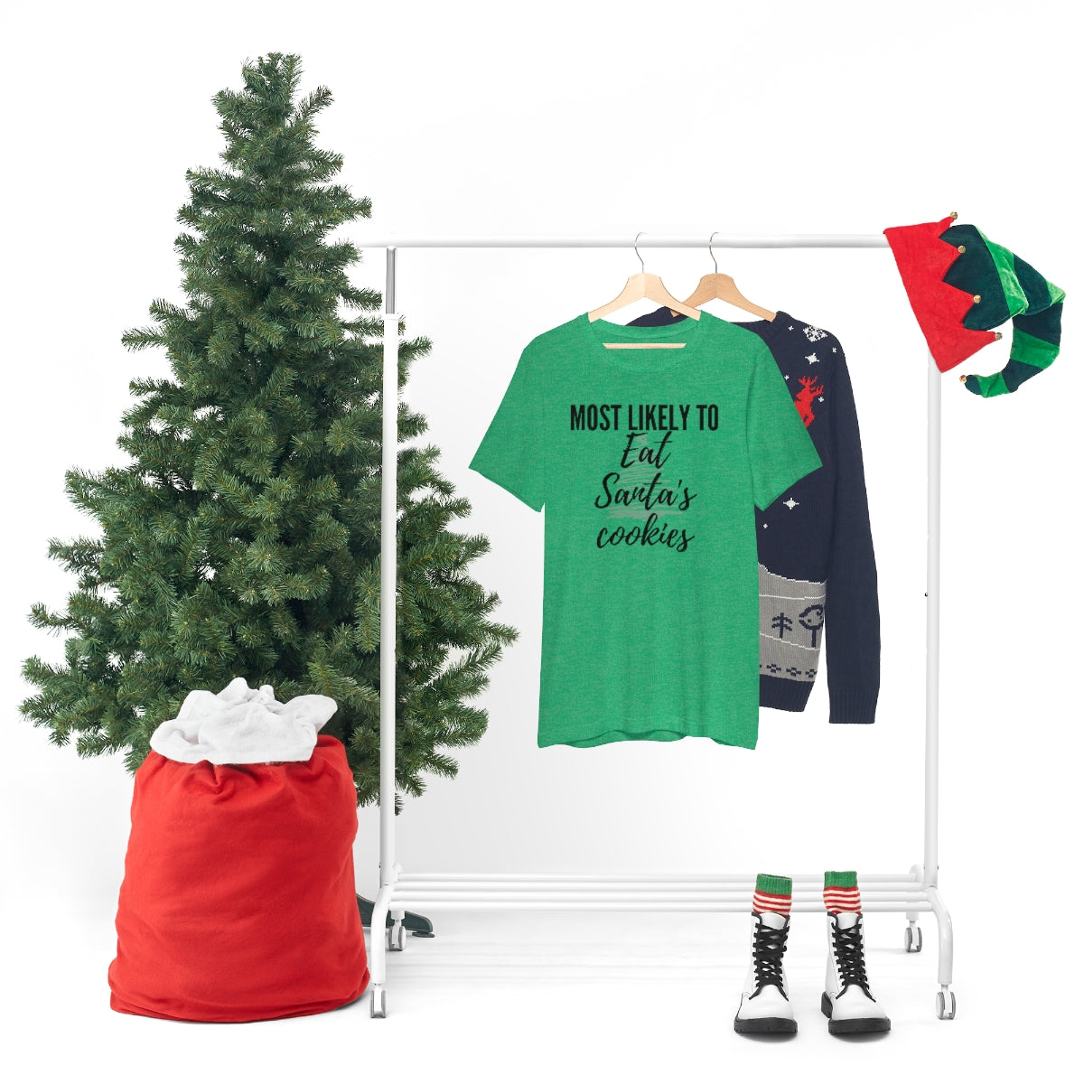 Santa's Cookies Unisex Jersey Short Sleeve Tee