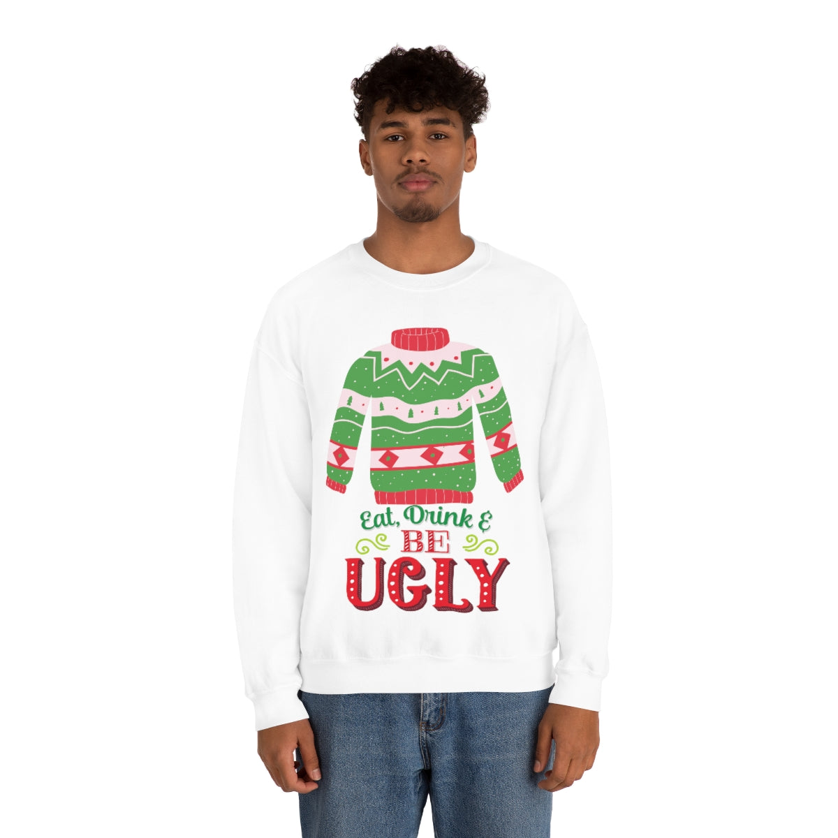 Ugly Christmas Sweater Unisex Heavy Blend™ Crewneck Sweatshirt