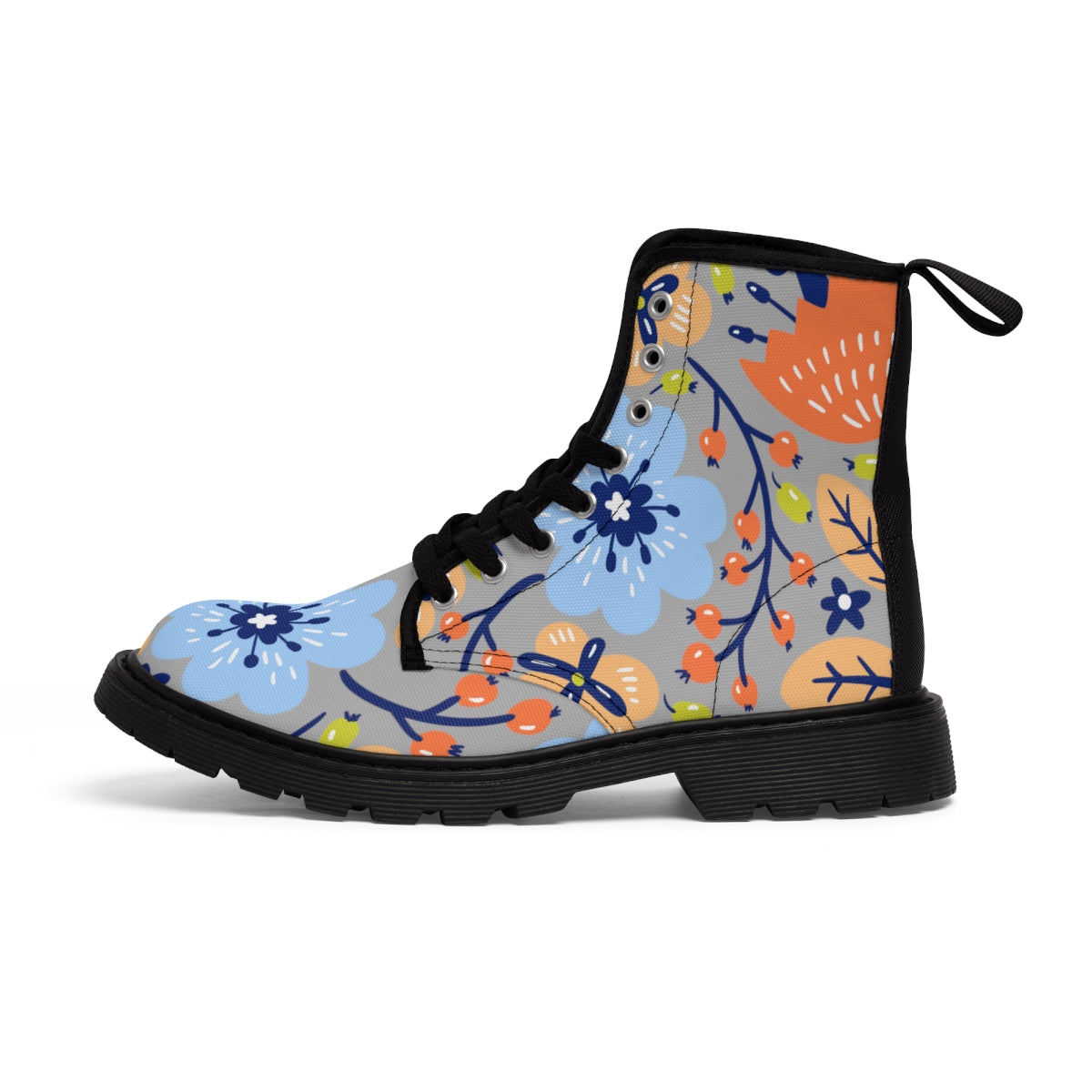 Floral Women's Canvas Boots