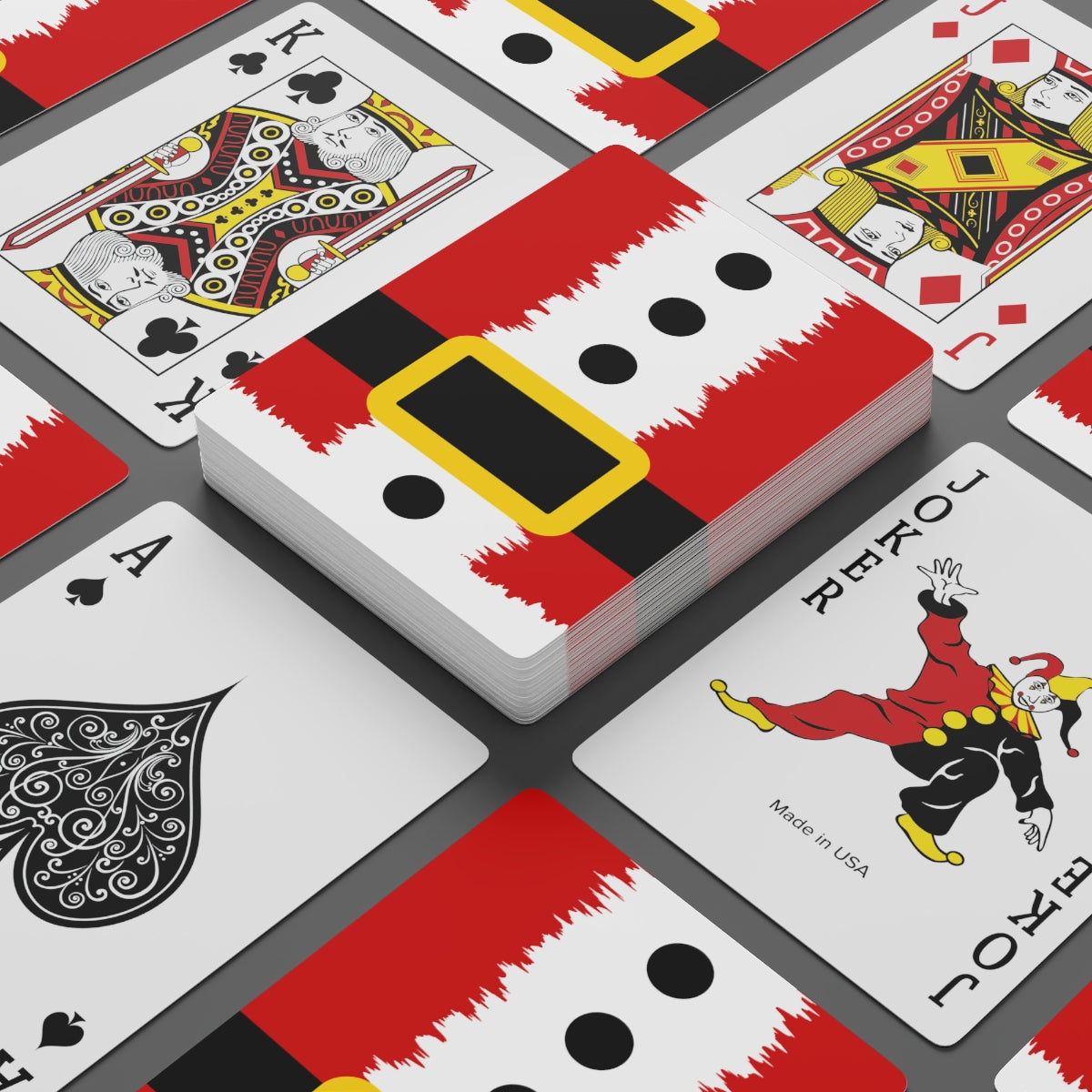 Santa Suit Custom Poker Cards