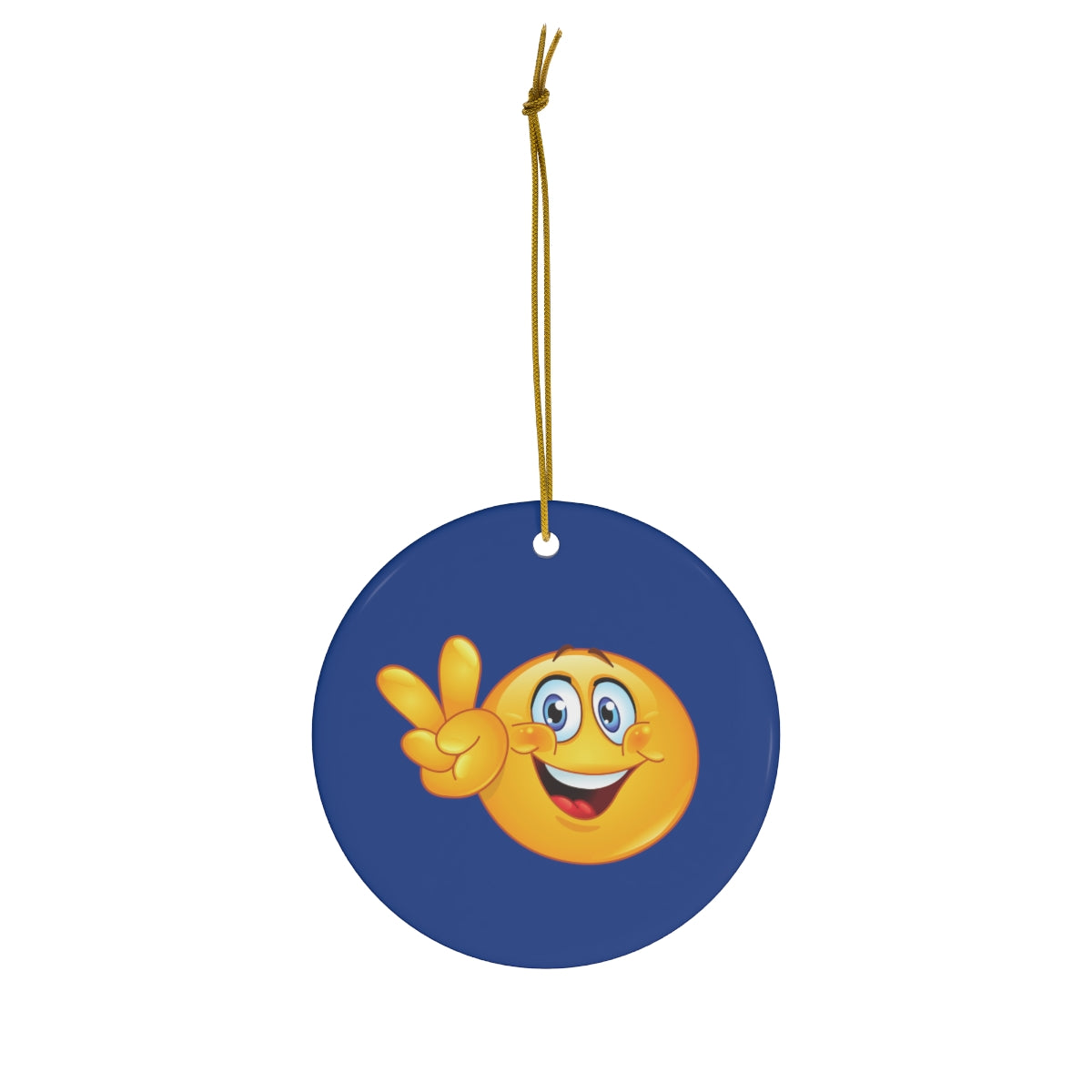 Emoji Ceramic Ornament, 4 Shapes