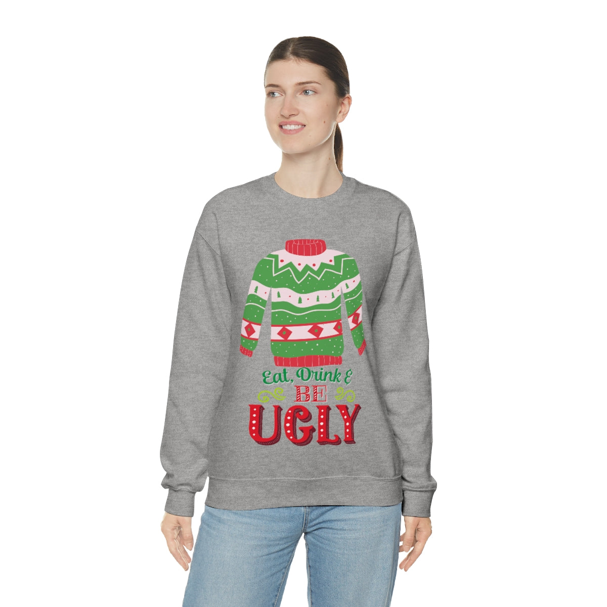 Ugly Christmas Sweater Unisex Heavy Blend™ Crewneck Sweatshirt