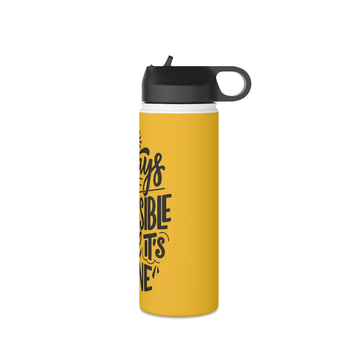 Stainless Steel Water Bottle, Standard Lid