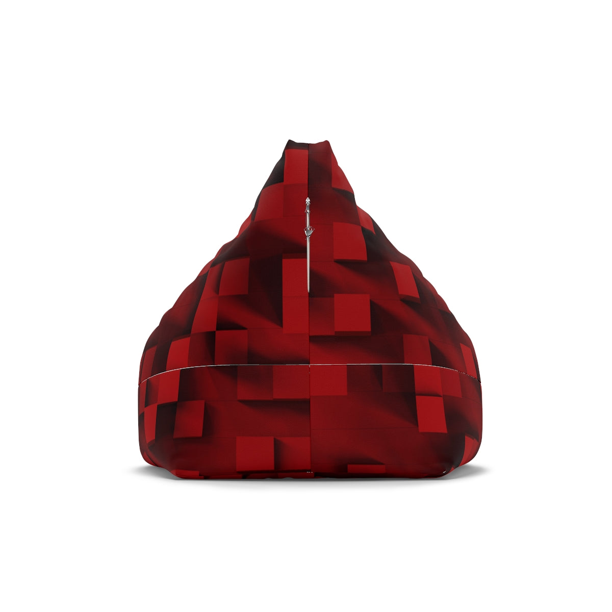 Red Block Bean Bag Chair Cover (Filling Sold Separately)