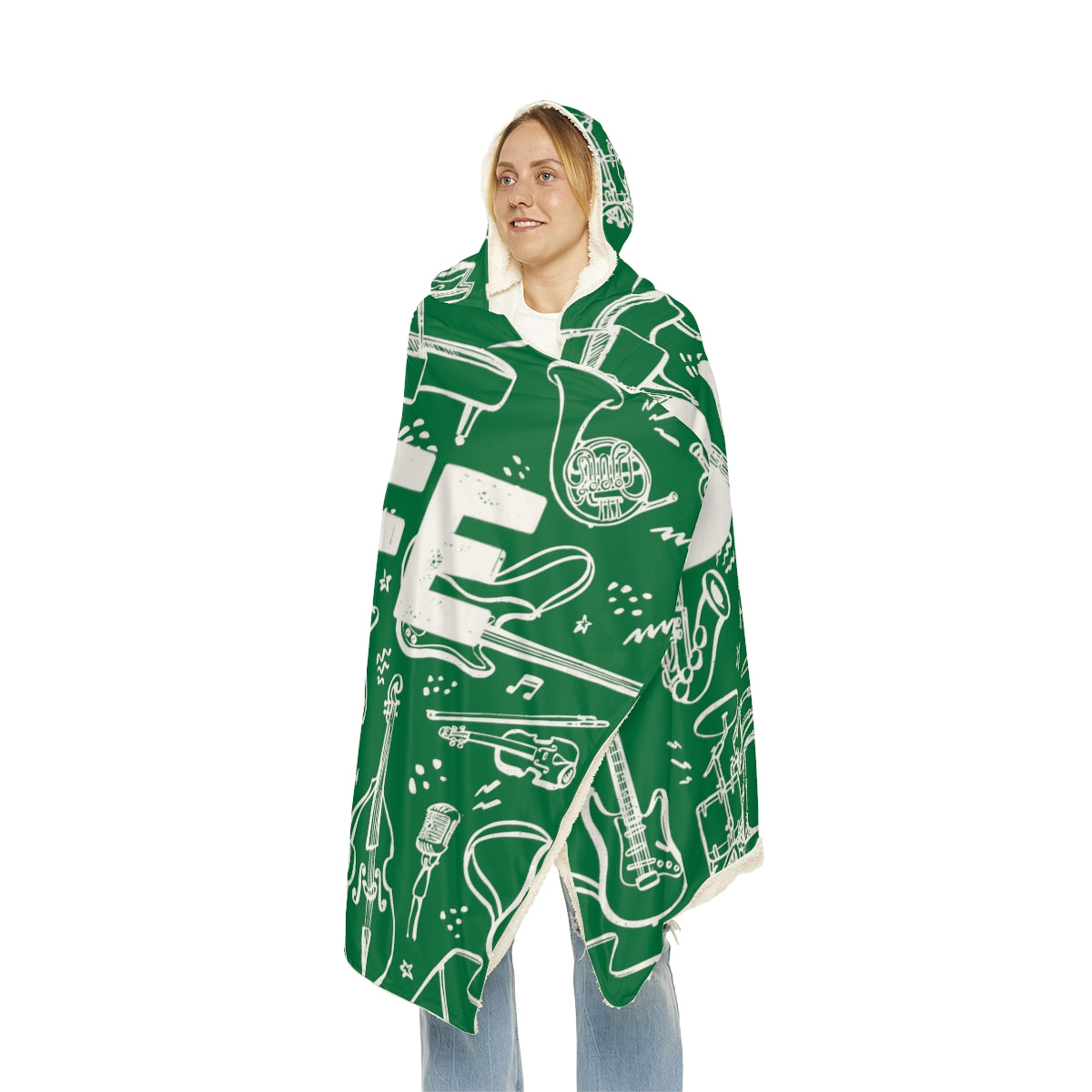 Green Band Snuggle Blanket