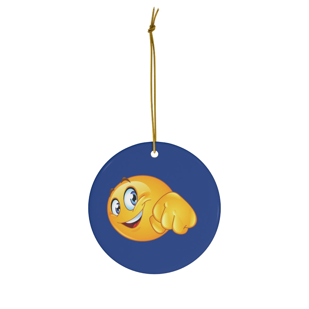 Emoji Ceramic Ornament, 4 Shapes