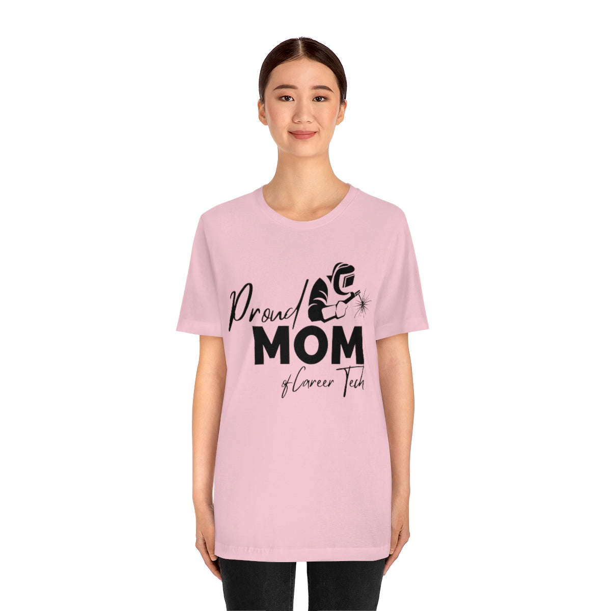 Proud Mom of Career Tech Student Jersey short sleeve tee