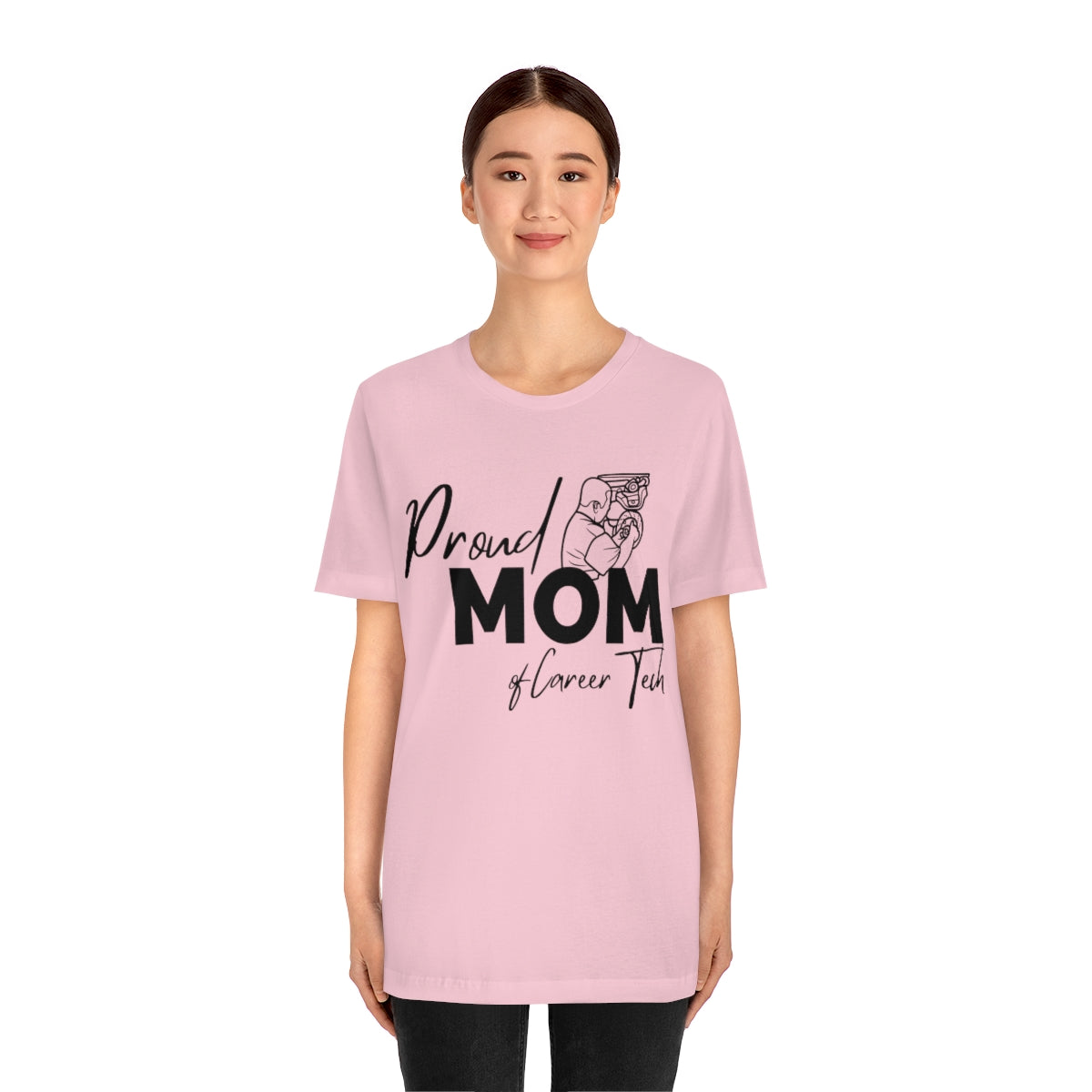 Proud Mom of Career Tech Student Unisex Jersey Short Sleeve Tee