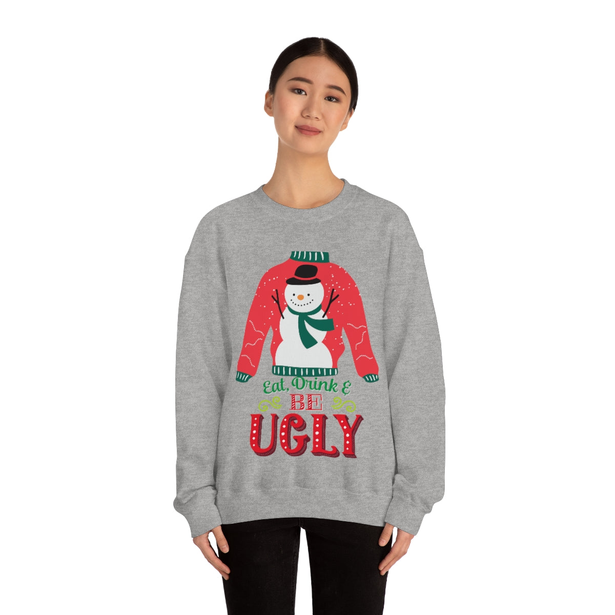 Ugly Christmas Sweater Unisex Heavy Blend™ Crewneck Sweatshirt