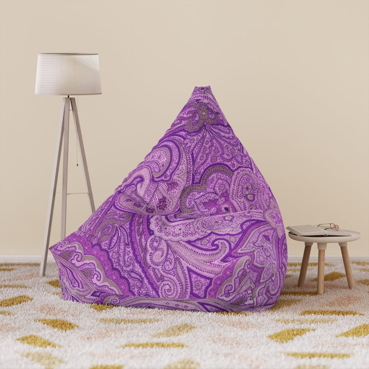 Purple Bean Bag Chair Cover (Filling Sold Separately)