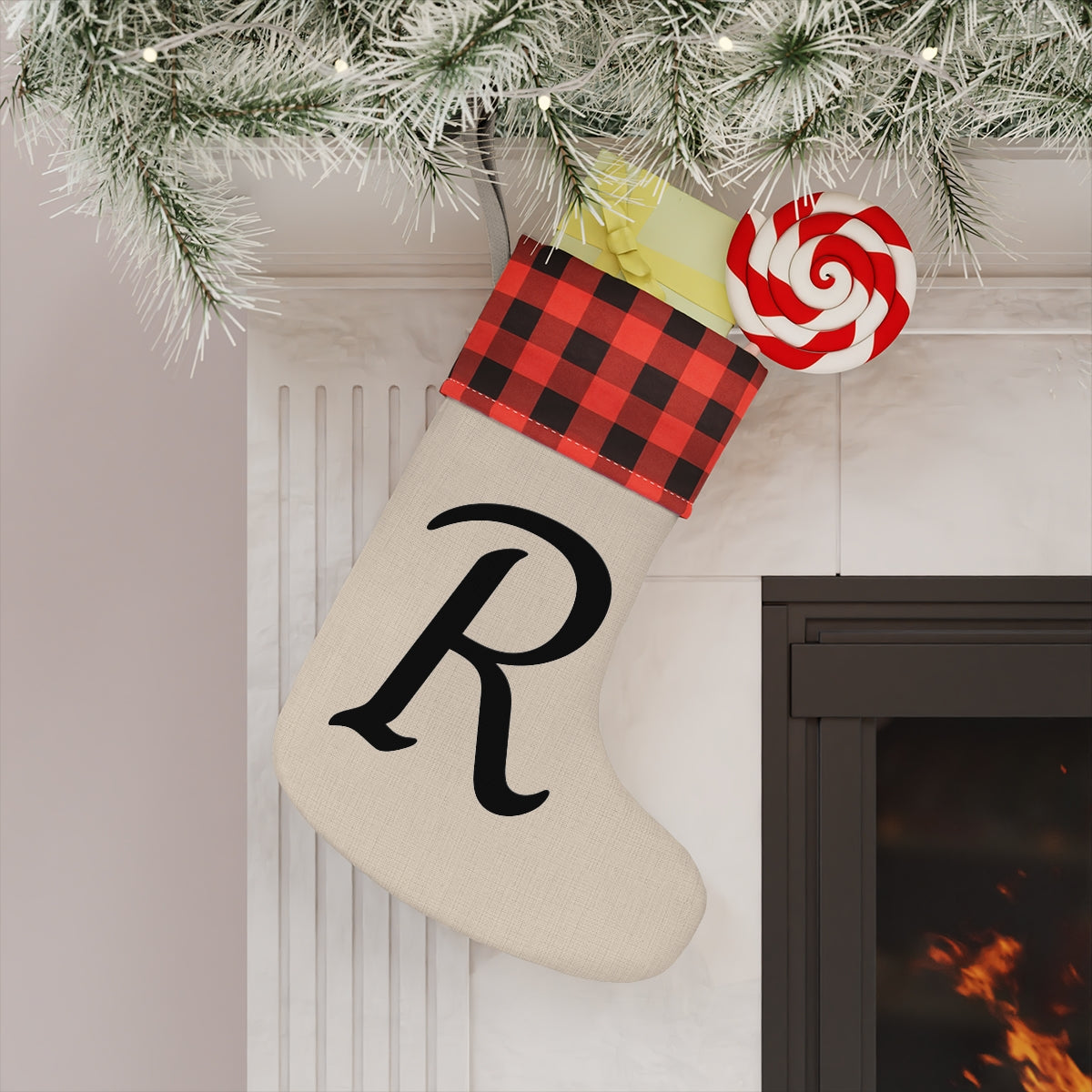 "R" Christmas Stocking