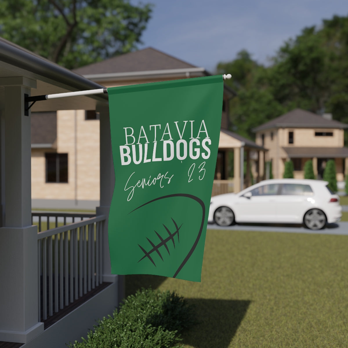 Football Bulldogs House Banner