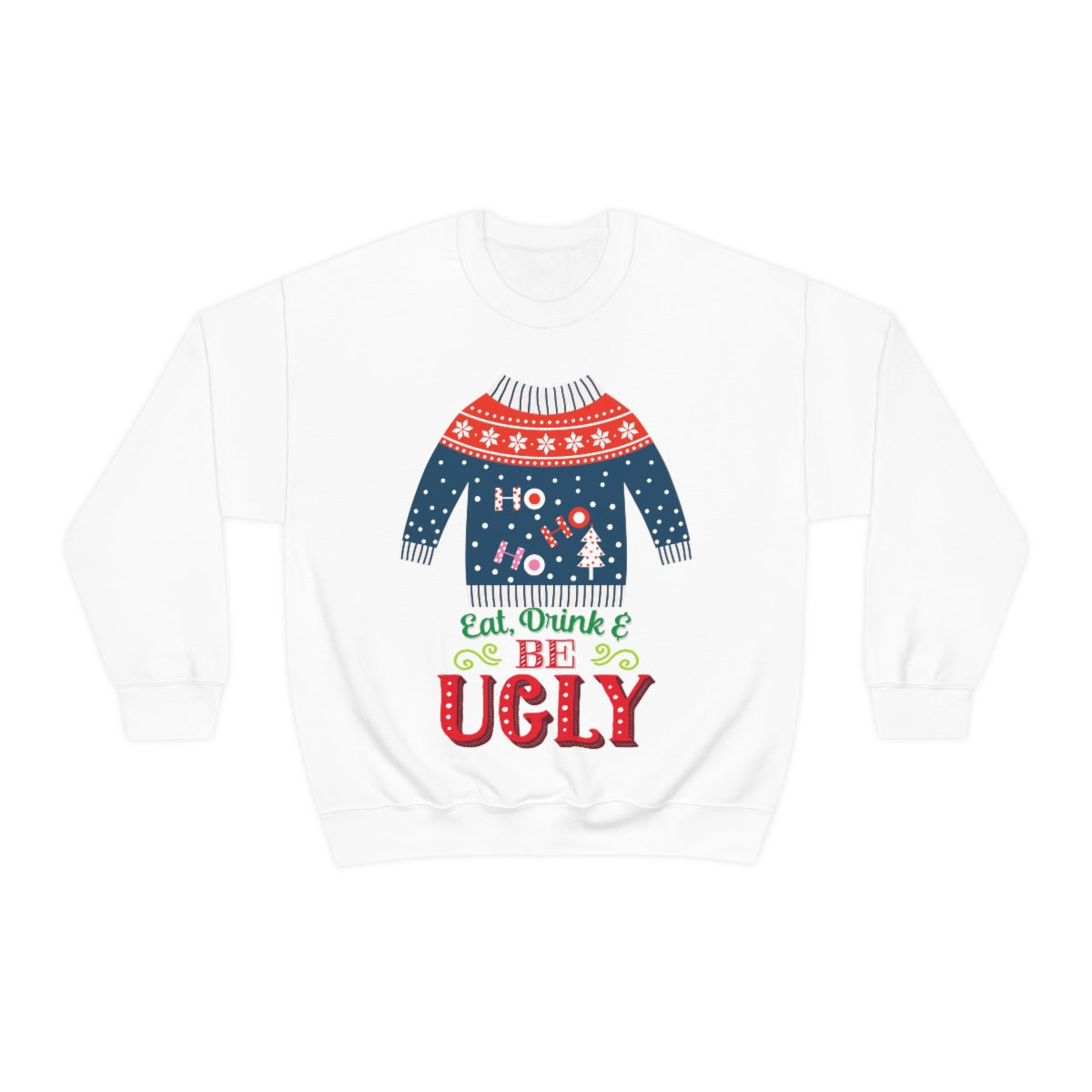 Ugly Christmas Sweater Heavy Blend™ Crewneck Sweatshirt