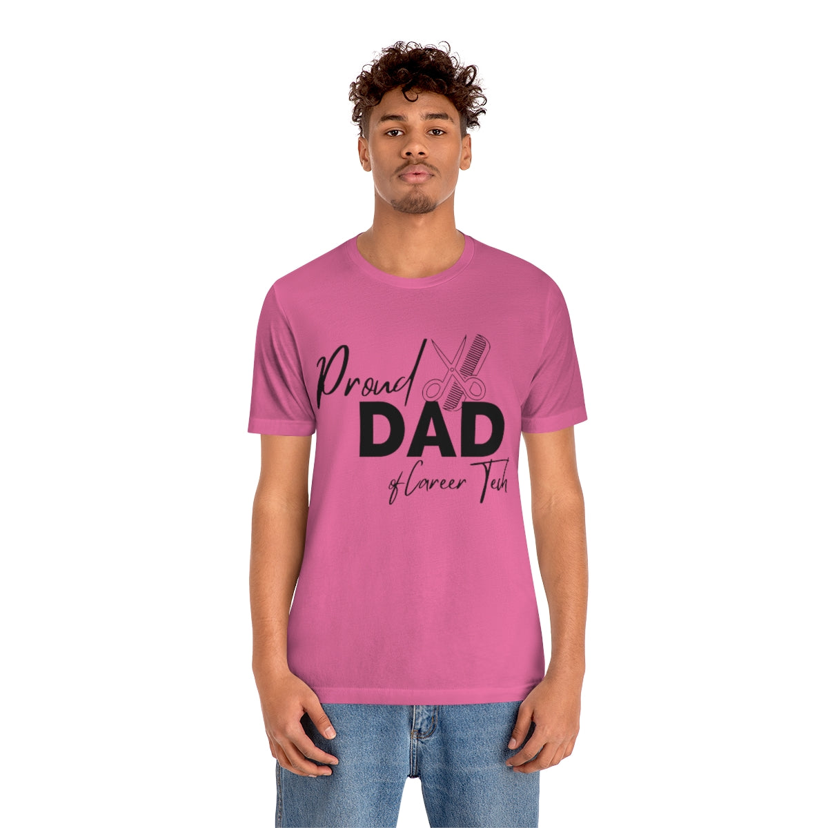 Proud Dad of Career Tech Student Jersey Short Sleeve Tee