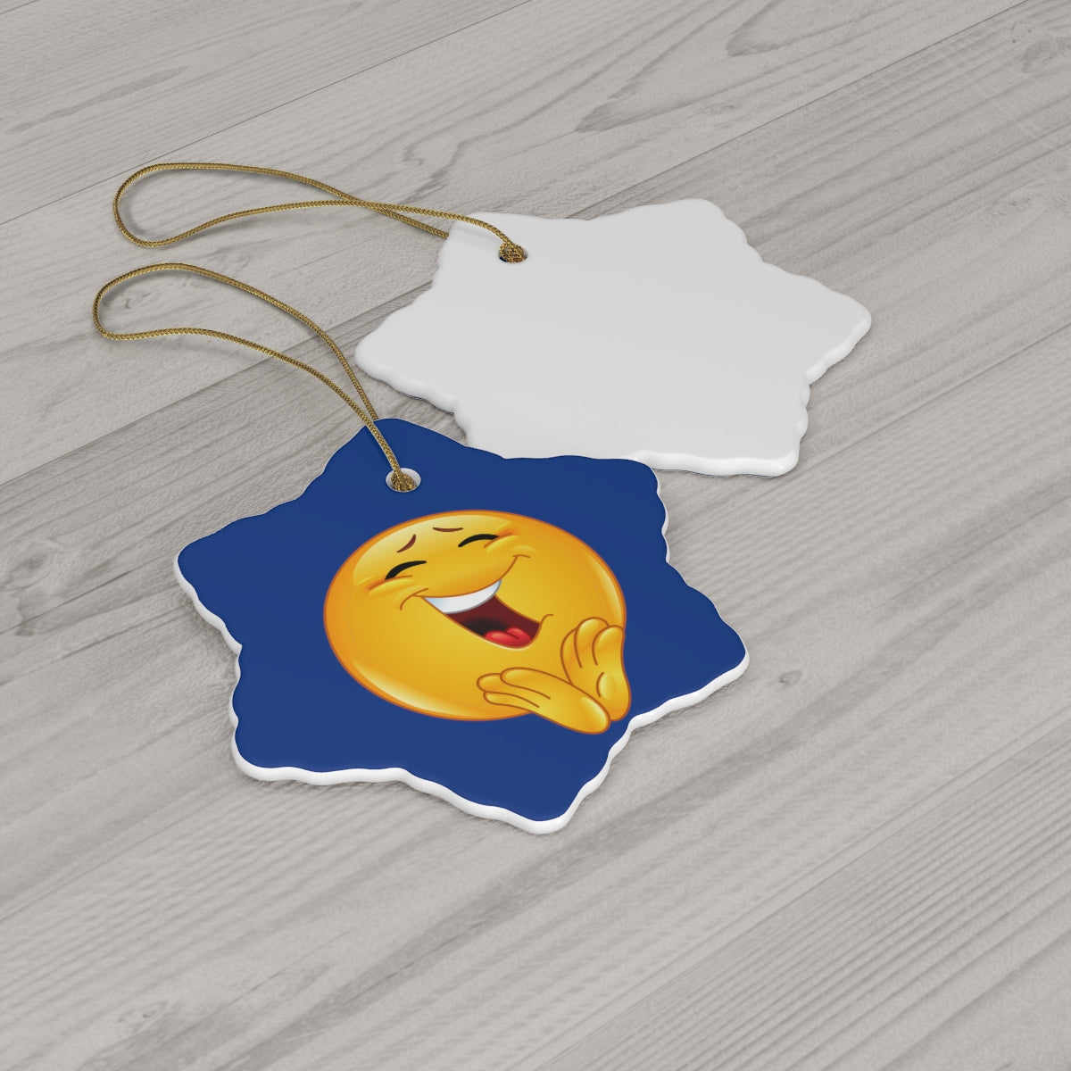 Emoji  Ceramic Ornament, 4 Shapes