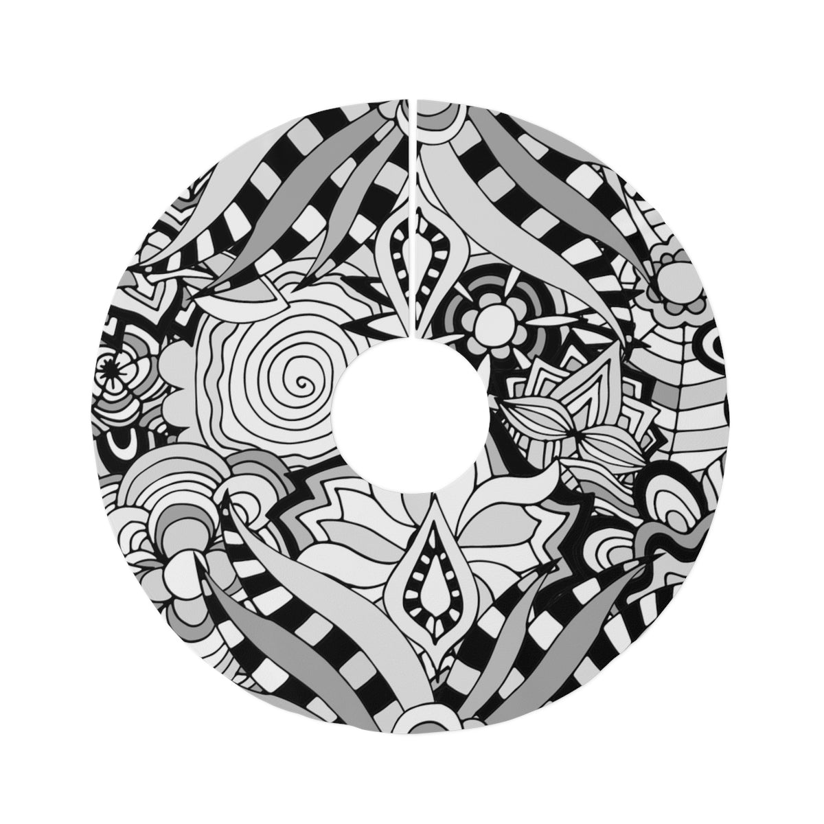 BW Abstract Round Tree Skirt