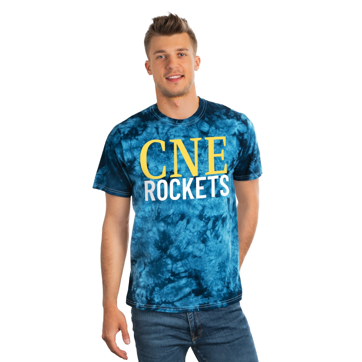 Rockets Tie-Dye Tee, Crystal