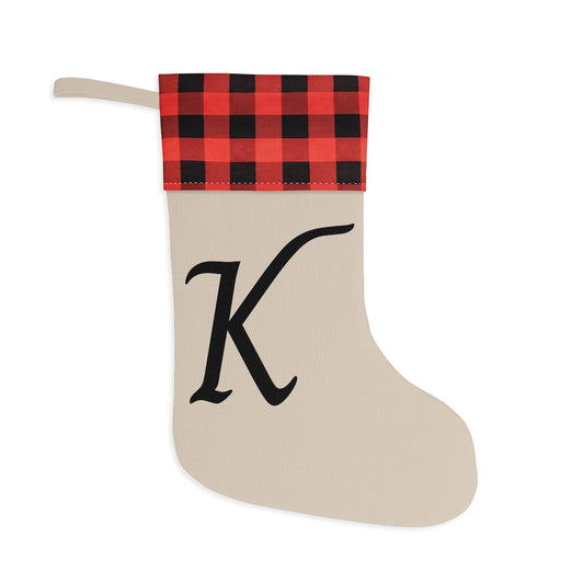 "K" Christmas Stocking