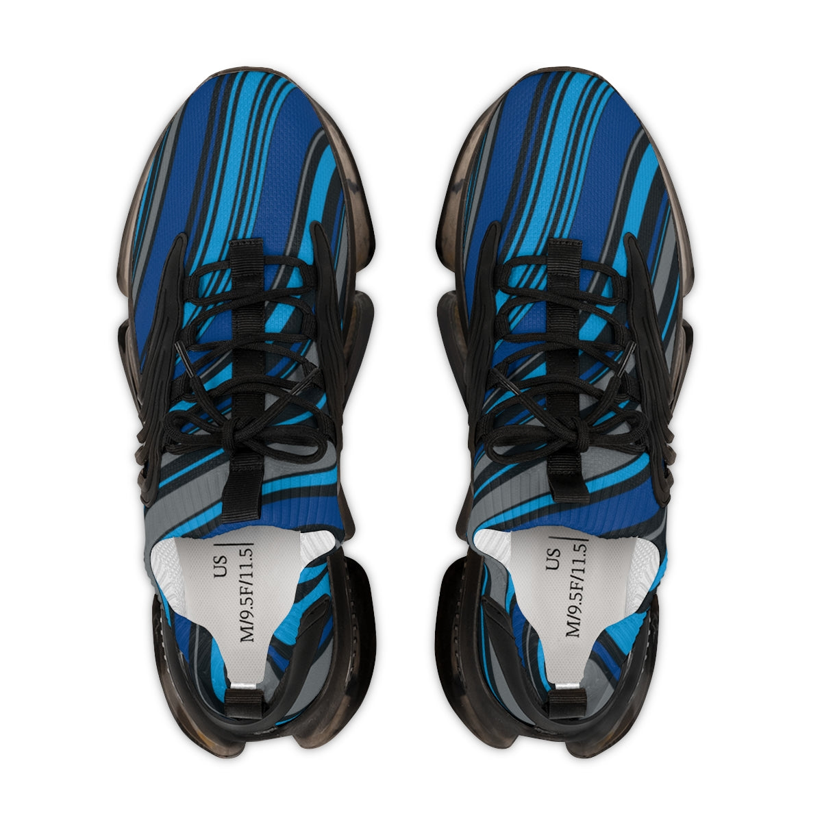 Blue Stripes Men's Mesh Sports Sneakers