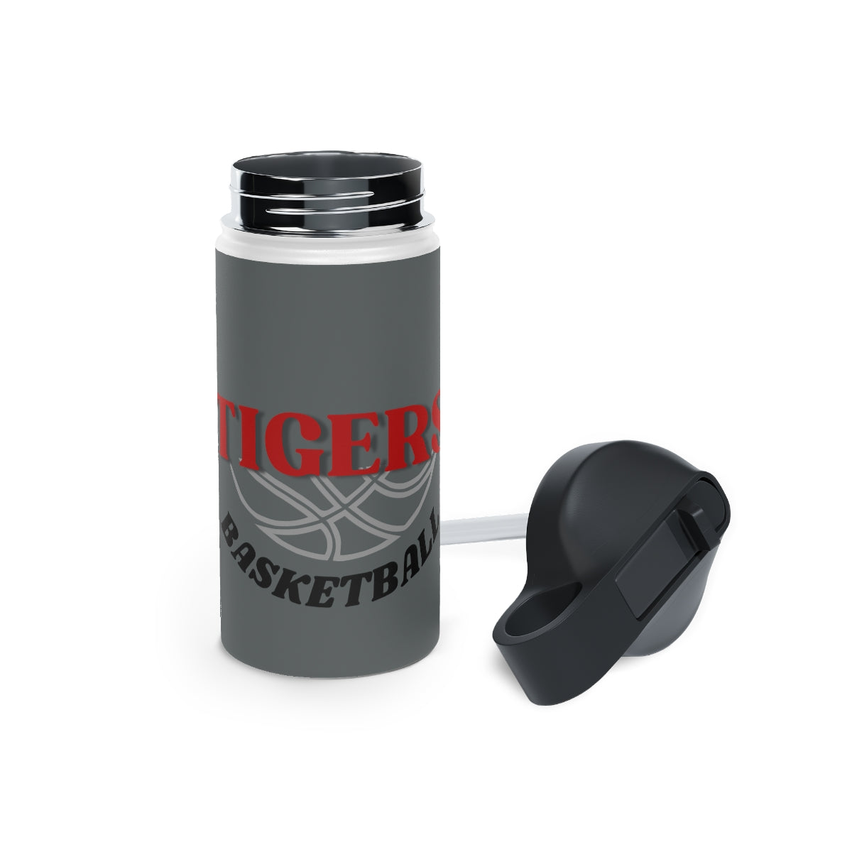 Tigers Stainless Steel Water Bottle, Standard Lid