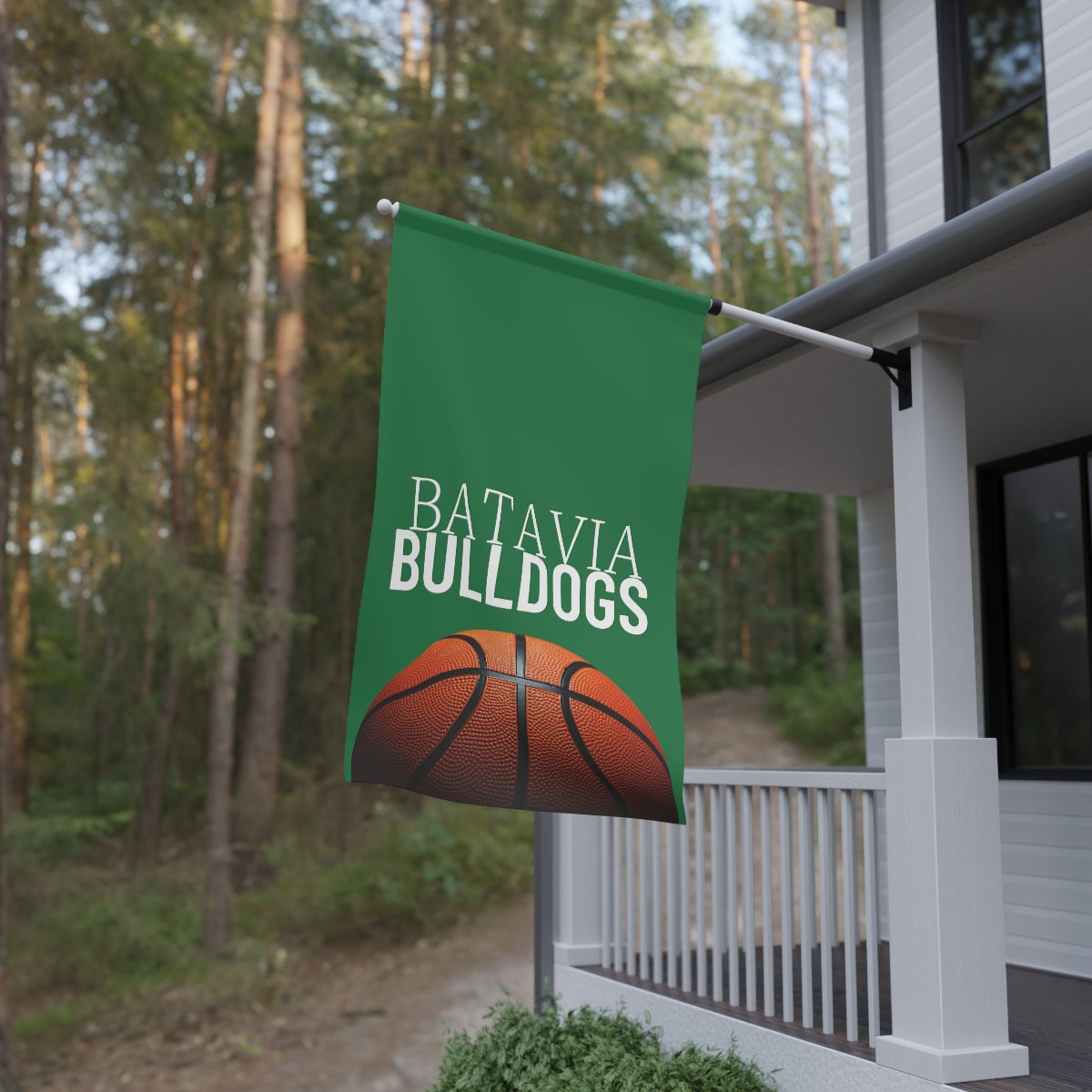 Basketball Bulldogs House Banner