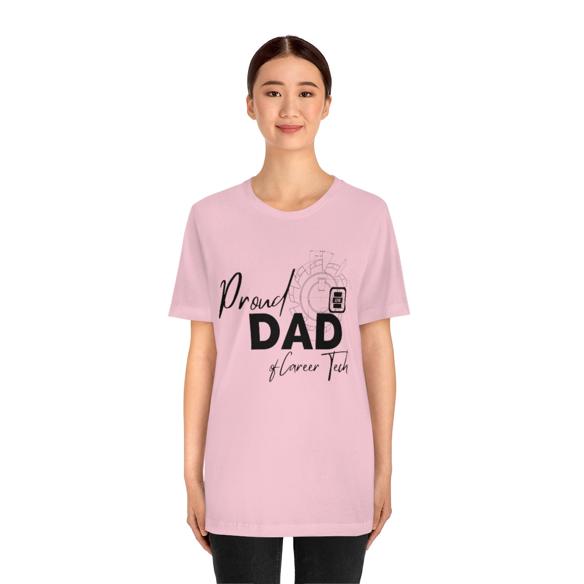 Proud Dad of Career Tech Student Jersey Short Sleeve Tee