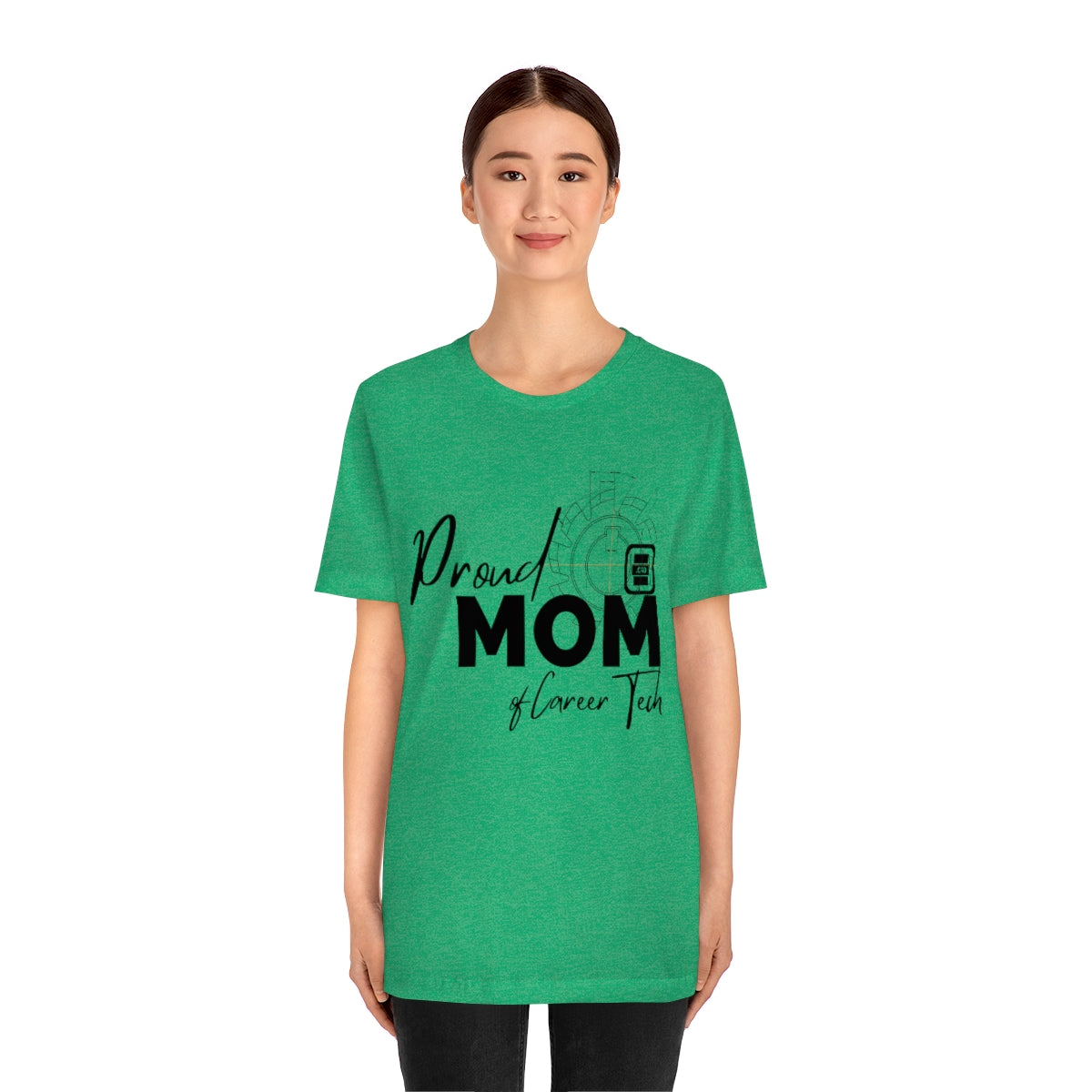 Proud Mom of Career Tech Student Jersey Short Sleeve Tee