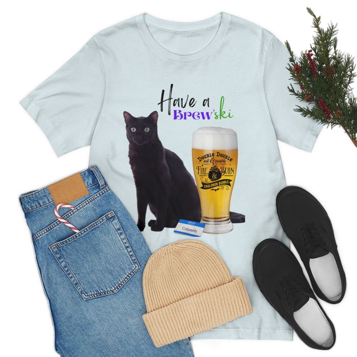 Black Cat Unisex Jersey Short Sleeve Tee