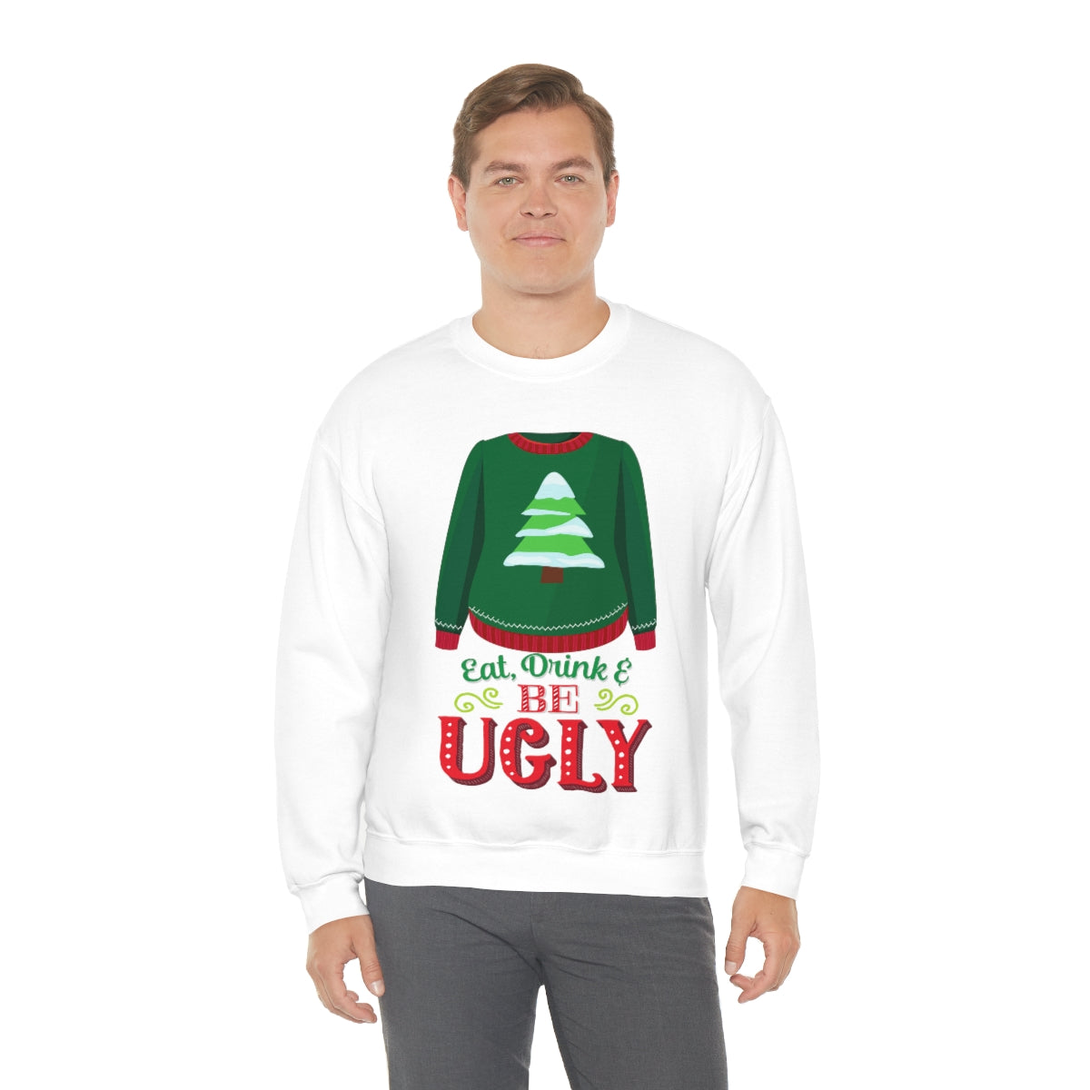 Ugly Christmas Sweater Heavy Blend™ Crewneck Sweatshirt