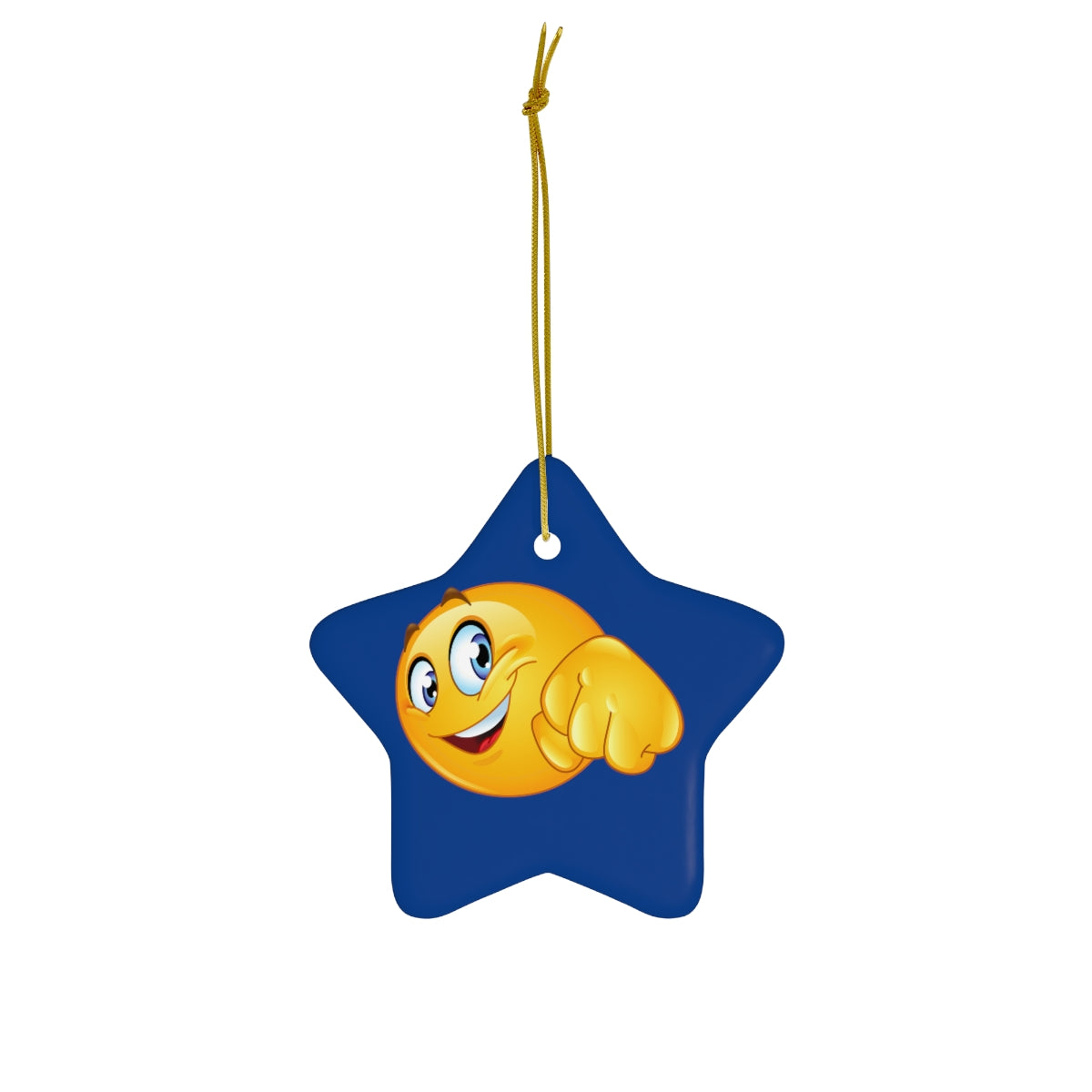 Emoji Ceramic Ornament, 4 Shapes