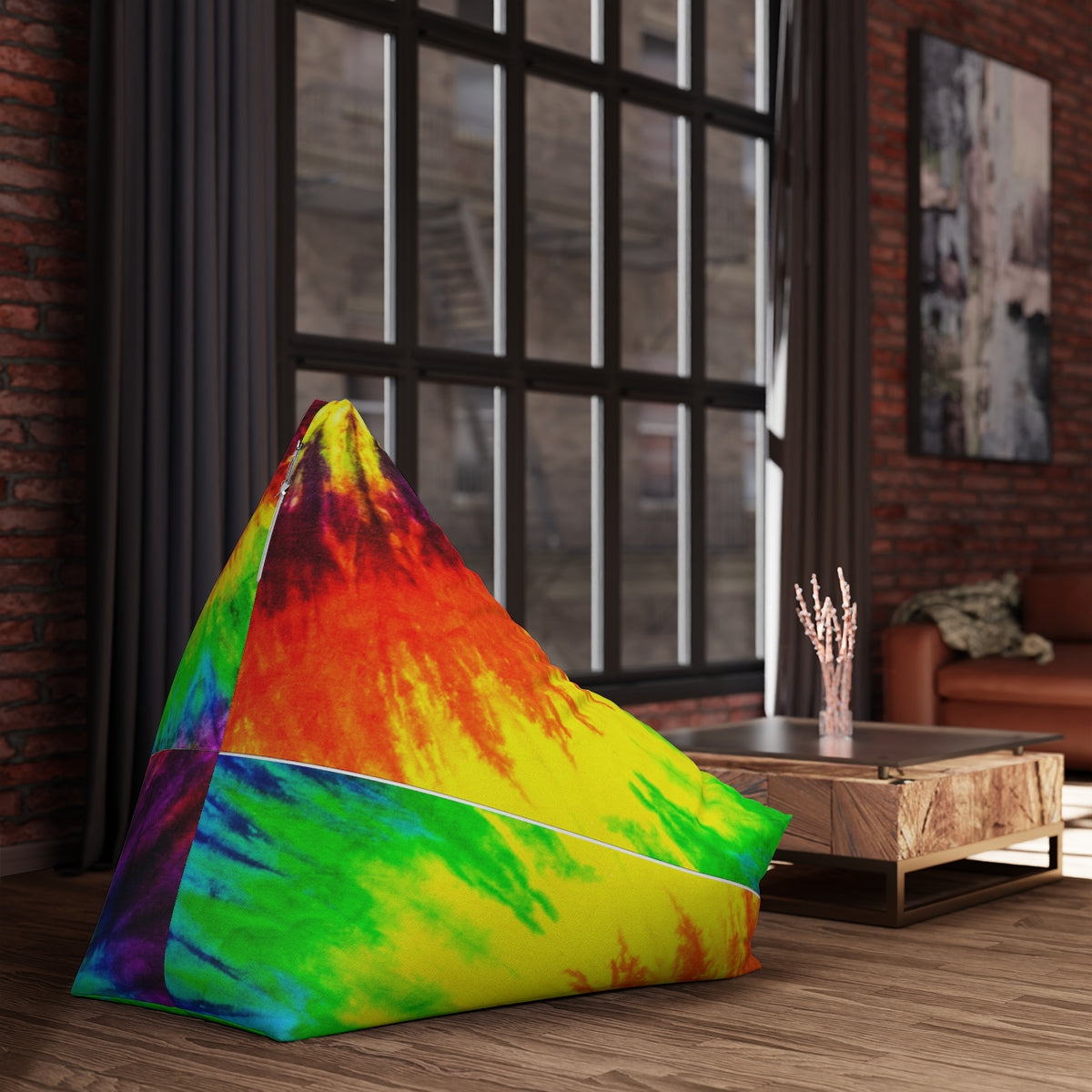 Tie Dye Bean Bag Chair Cover (Filling Sold Separately)