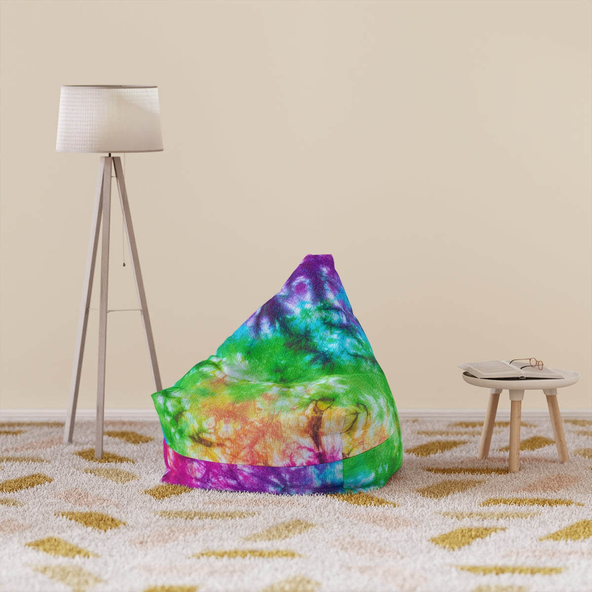 Tie Dye Bean Bag Chair Cover (Filling Sold Separately)