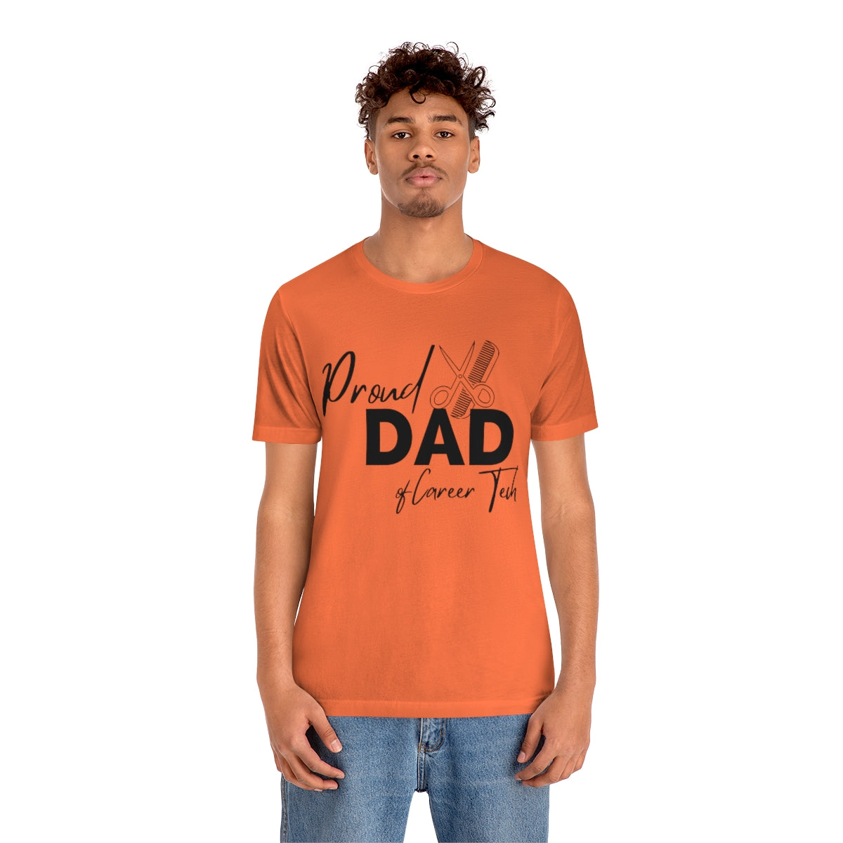 Proud Dad of Career Tech Student Jersey Short Sleeve Tee