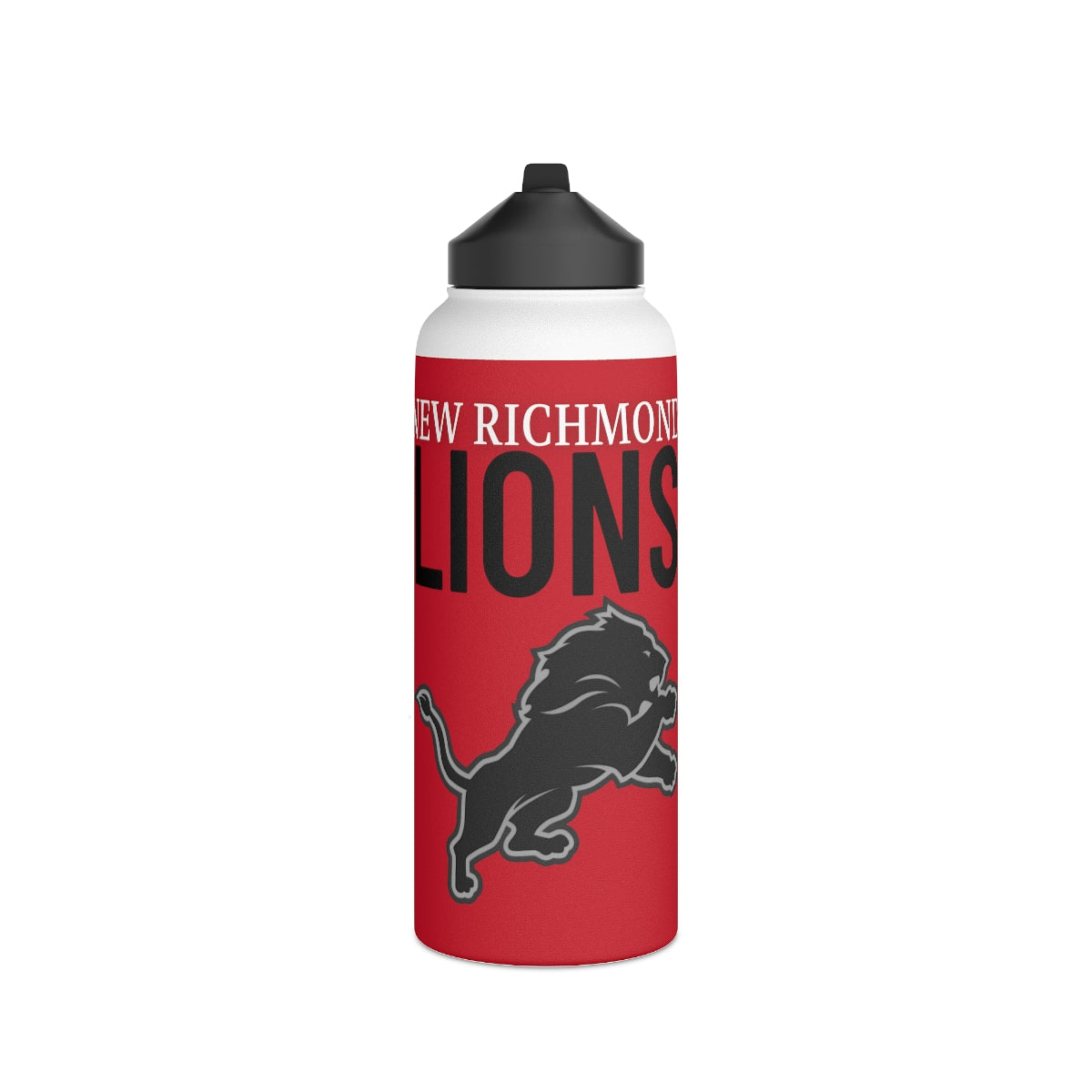 Lions Stainless Steel Water Bottle, Standard Lid