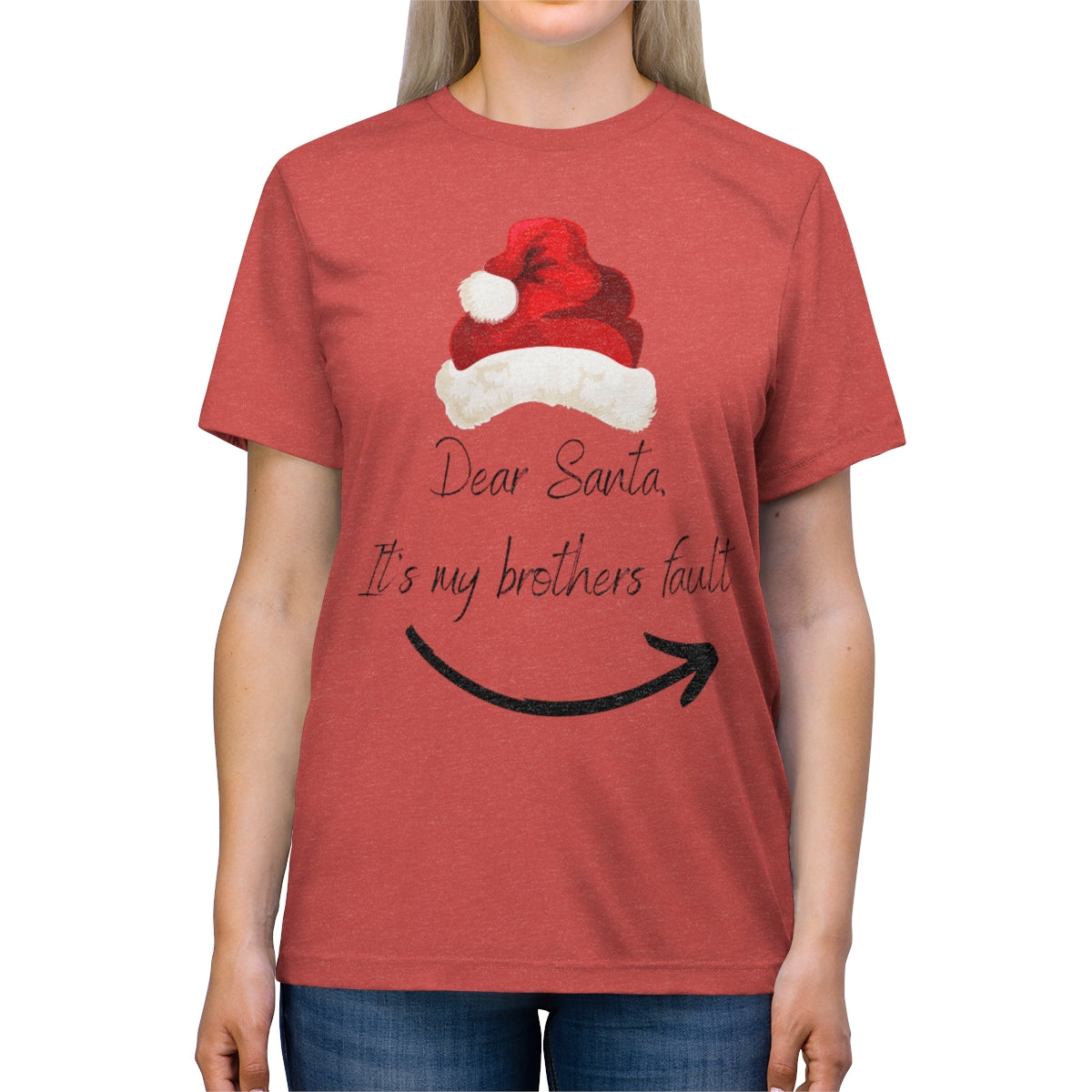 Dear Santa Unisex Triblend Tee