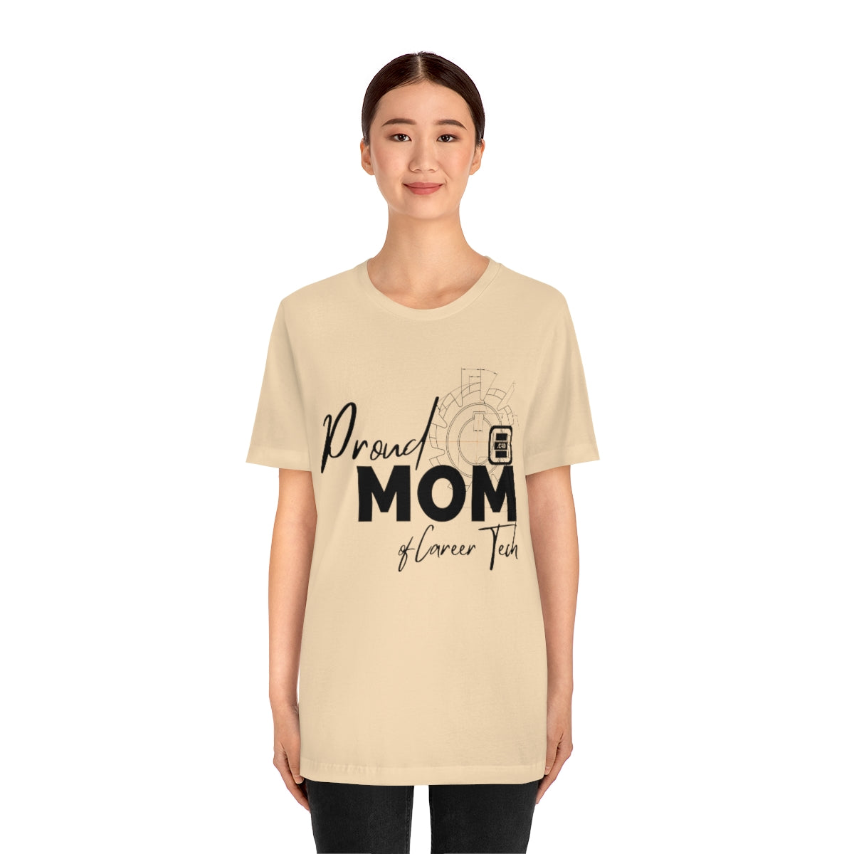 Proud Mom of Career Tech Student Jersey Short Sleeve Tee